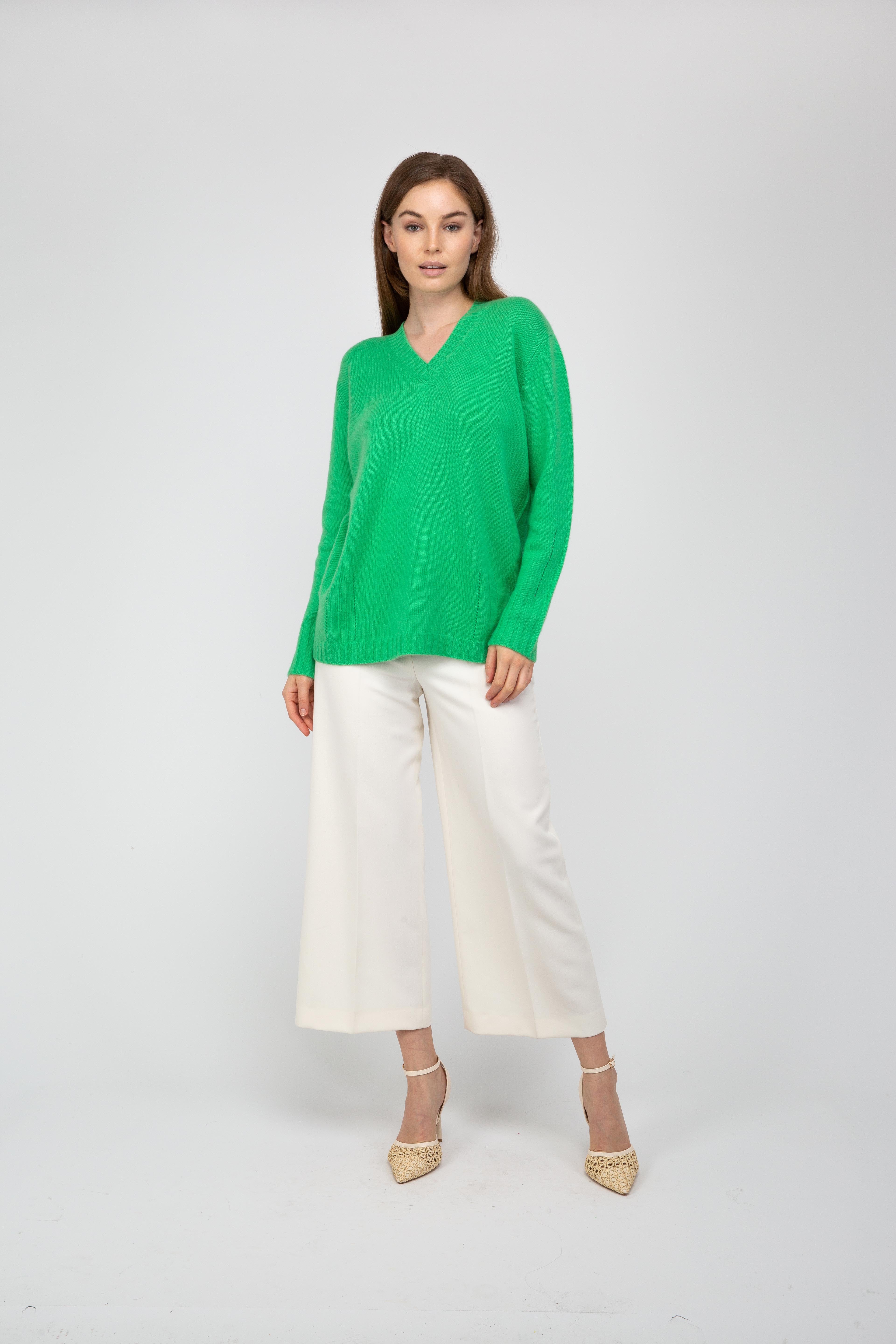 Van Kukil Cashmere V-Neck Jumper