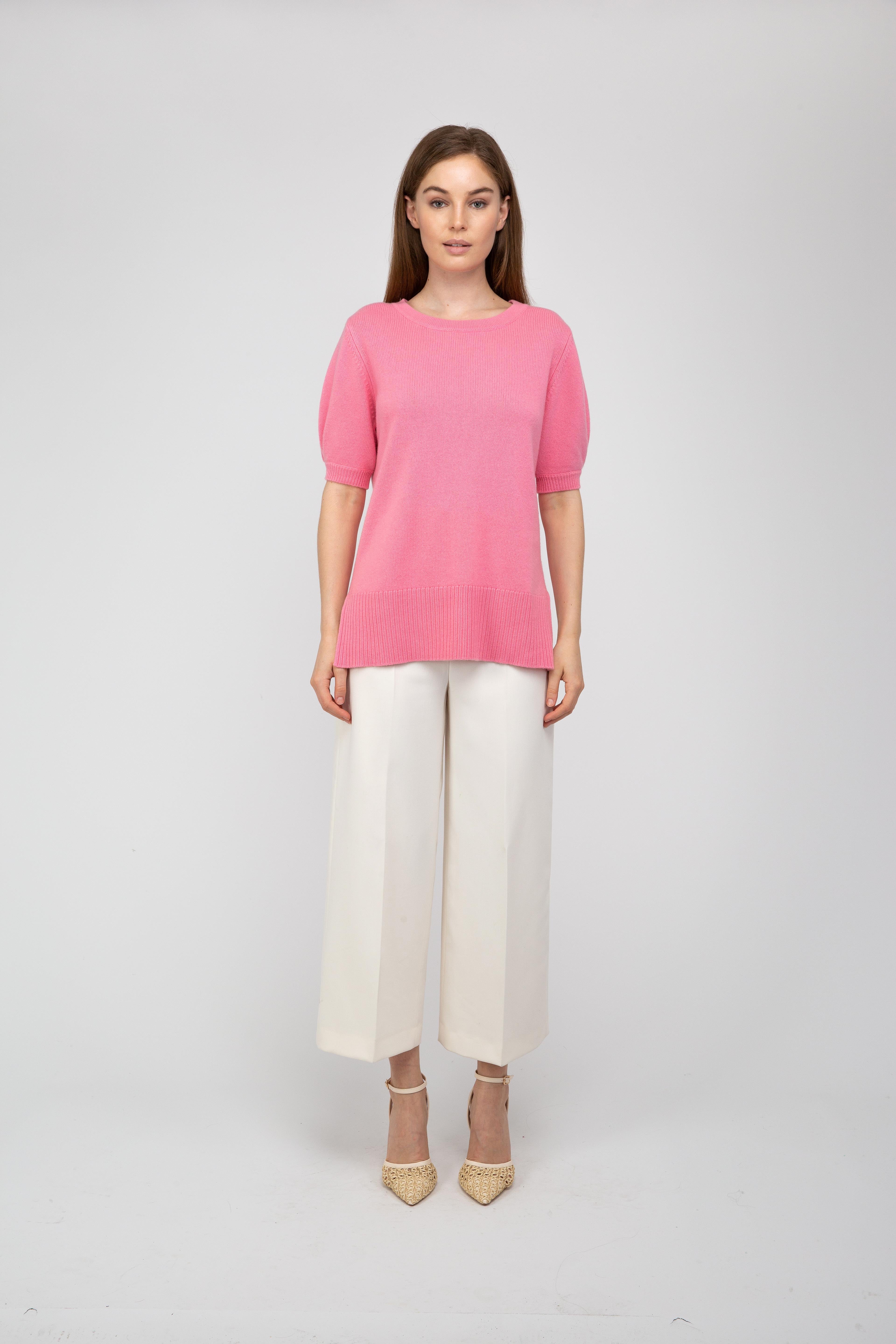 Van Kukil Cashmere Short-Sleeve Jumper