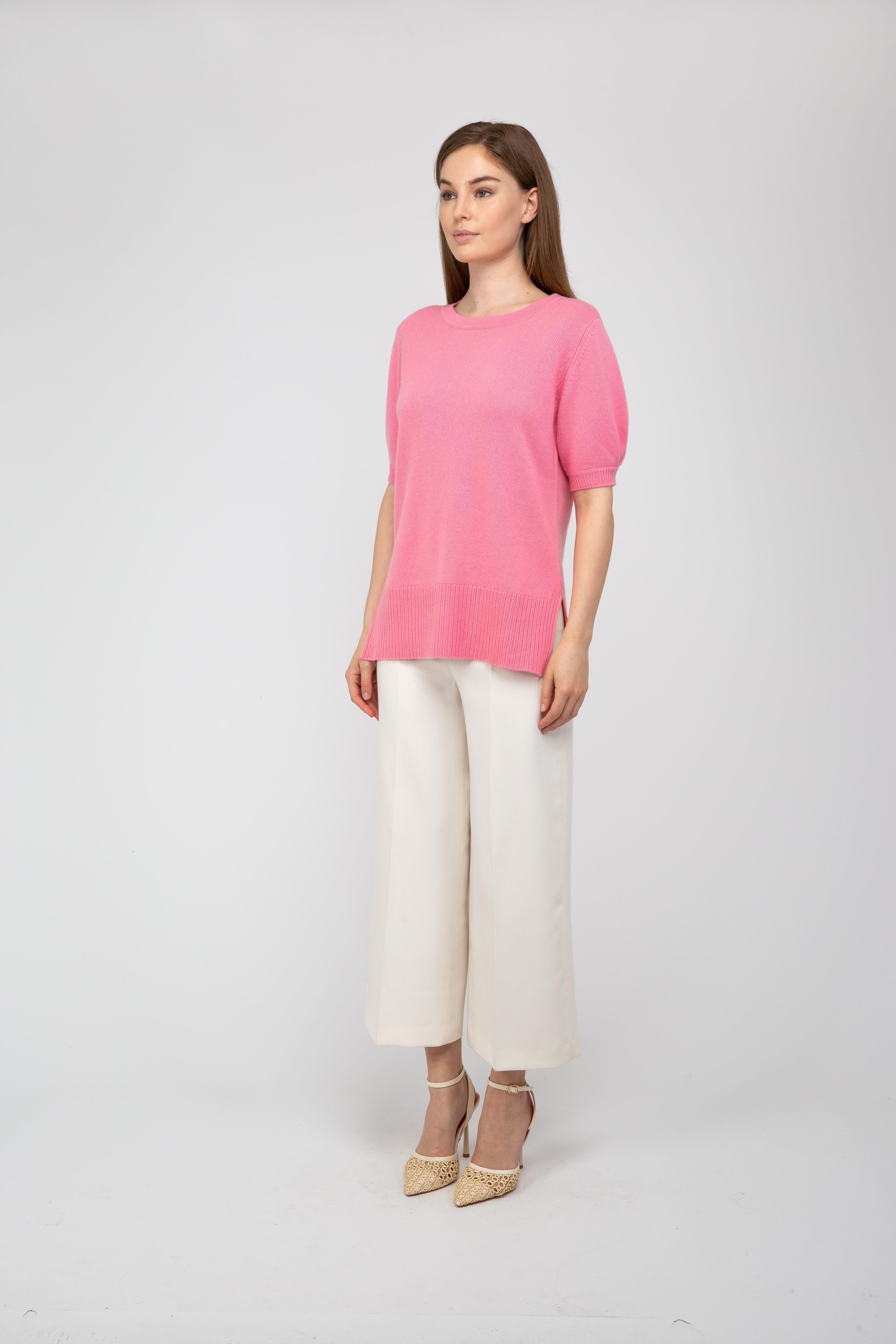 Van Kukil Cashmere Short-Sleeve Jumper