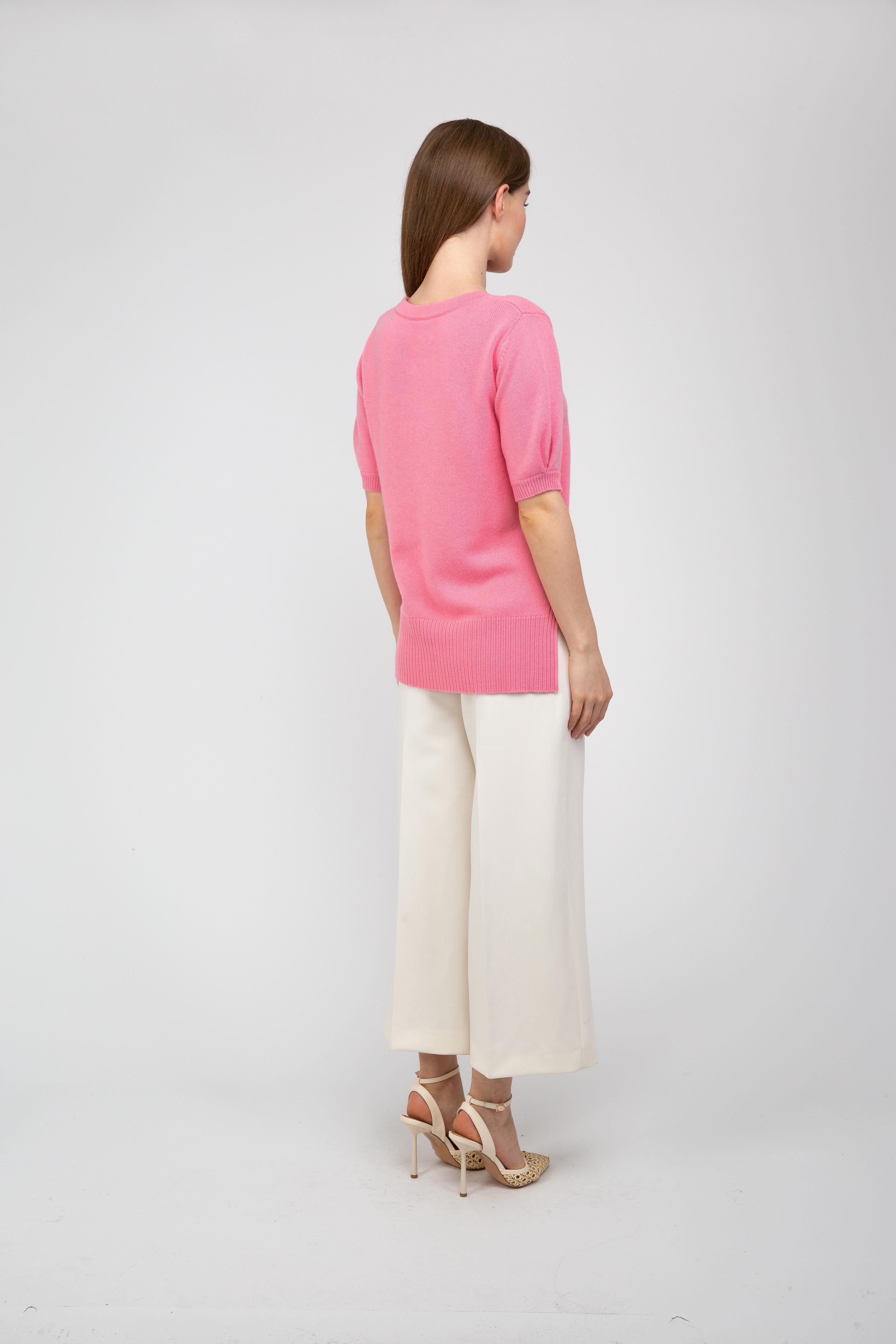 Van Kukil Cashmere Short-Sleeve Jumper