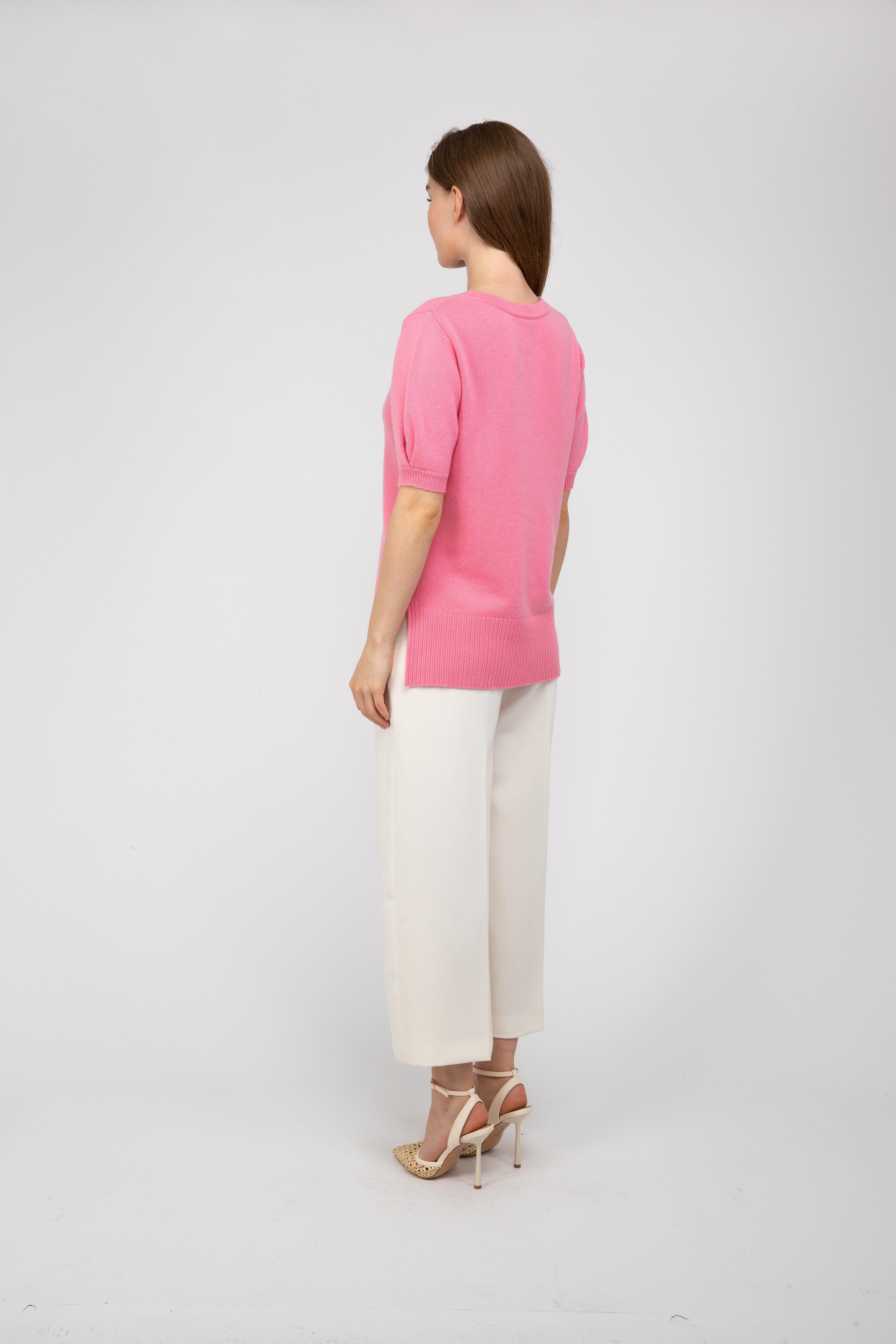 Van Kukil Cashmere Short-Sleeve Jumper