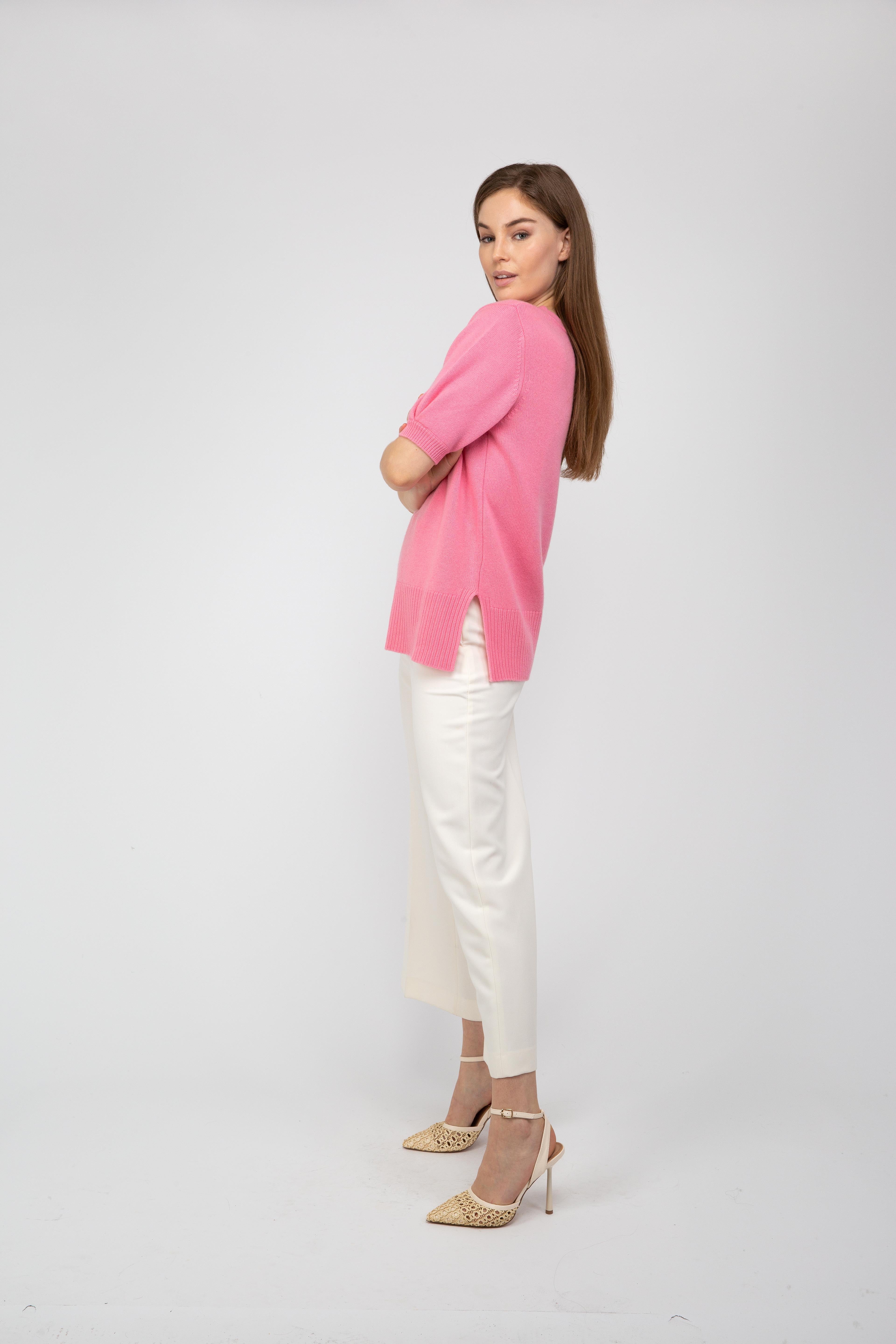Van Kukil Cashmere Short-Sleeve Jumper
