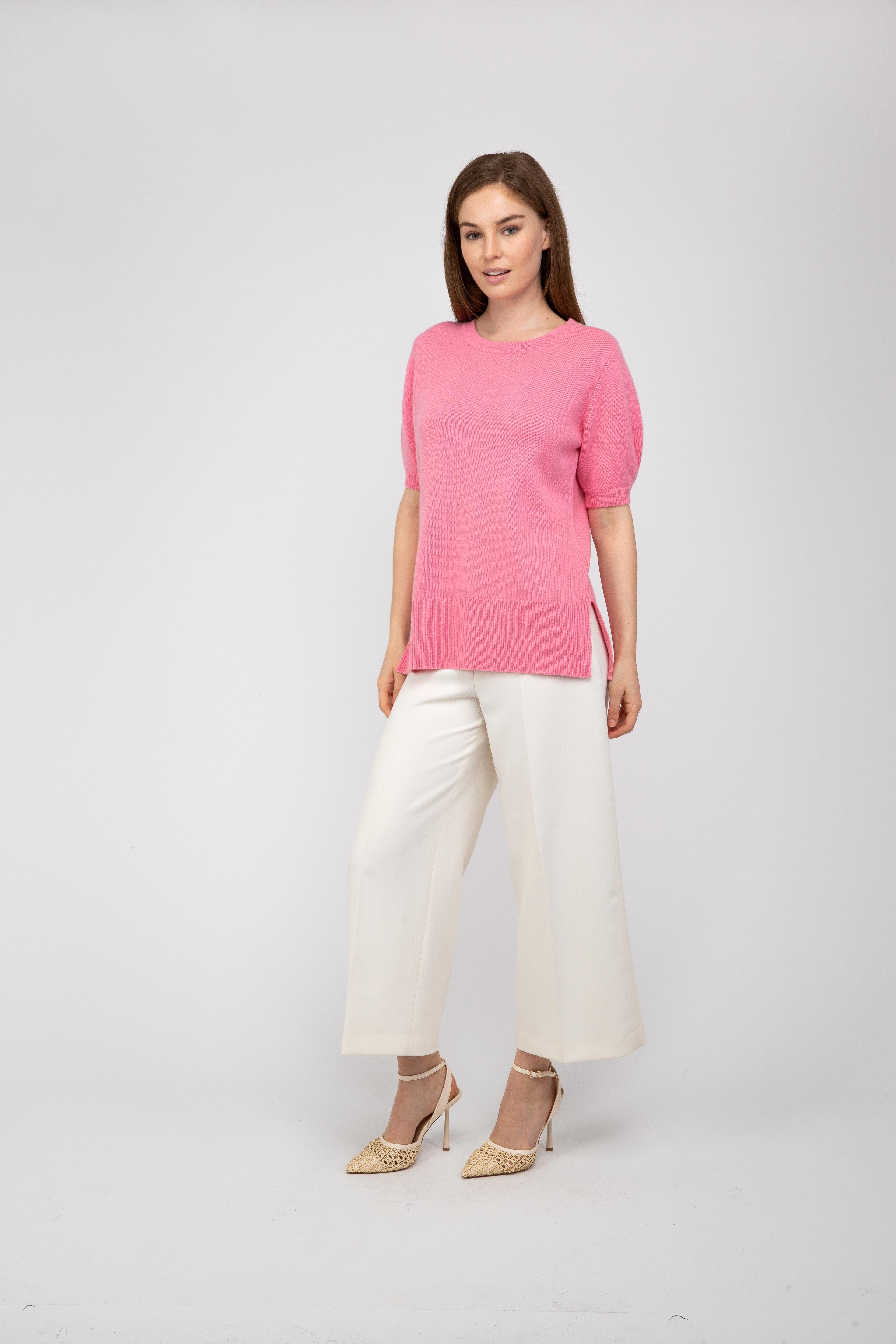 Van Kukil Cashmere Short-Sleeve Jumper