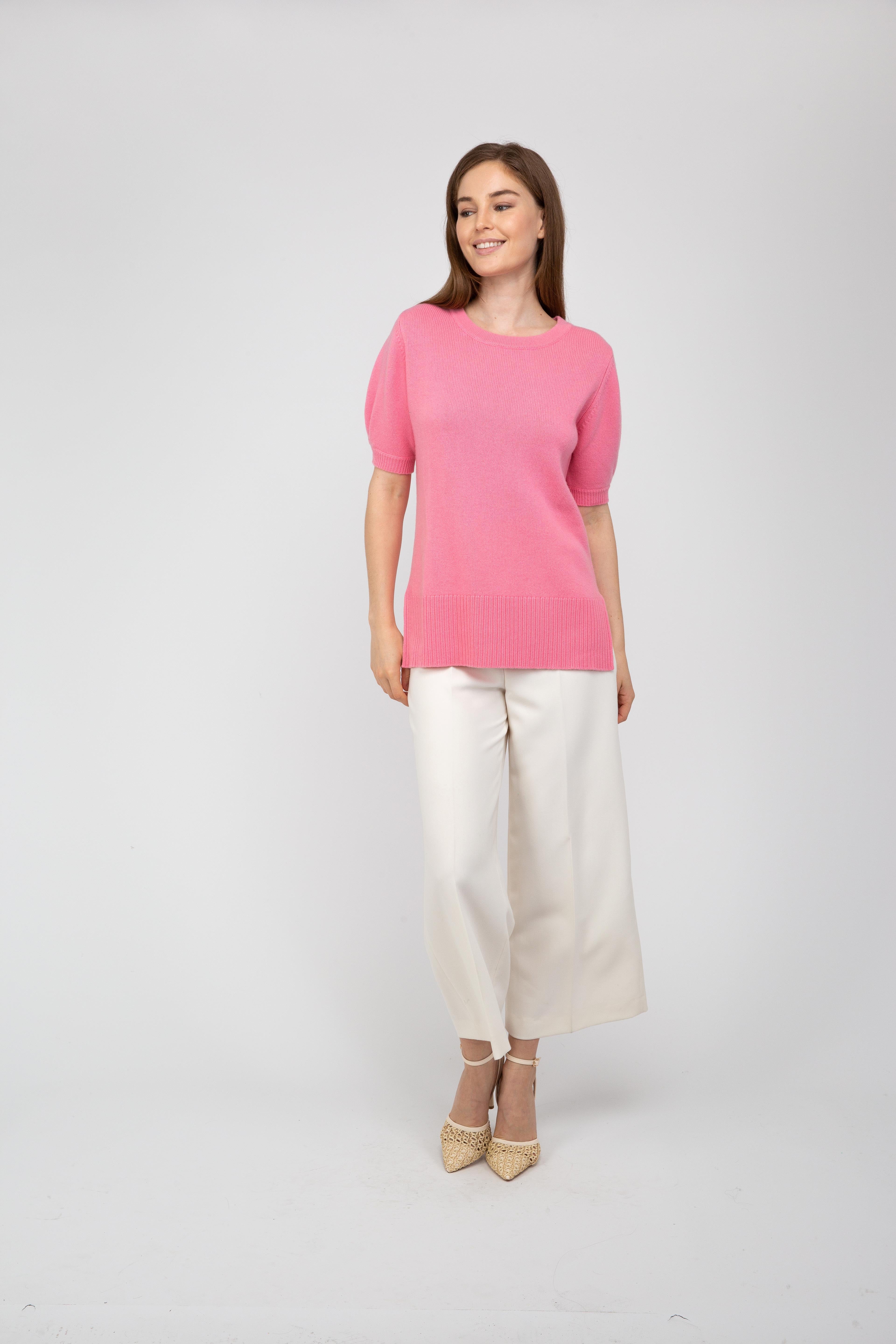 Van Kukil Cashmere Short-Sleeve Jumper