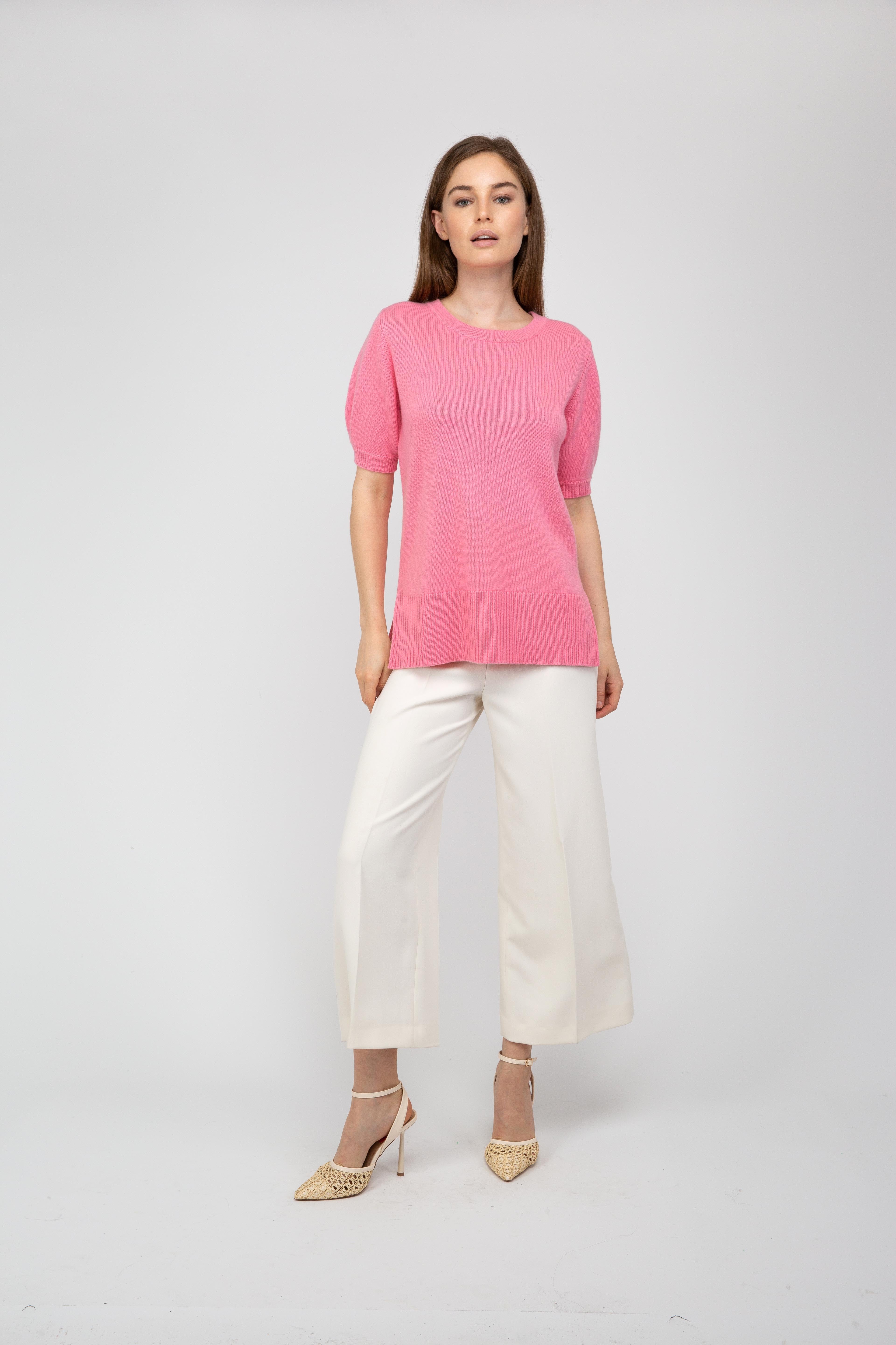 Van Kukil Cashmere Short-Sleeve Jumper