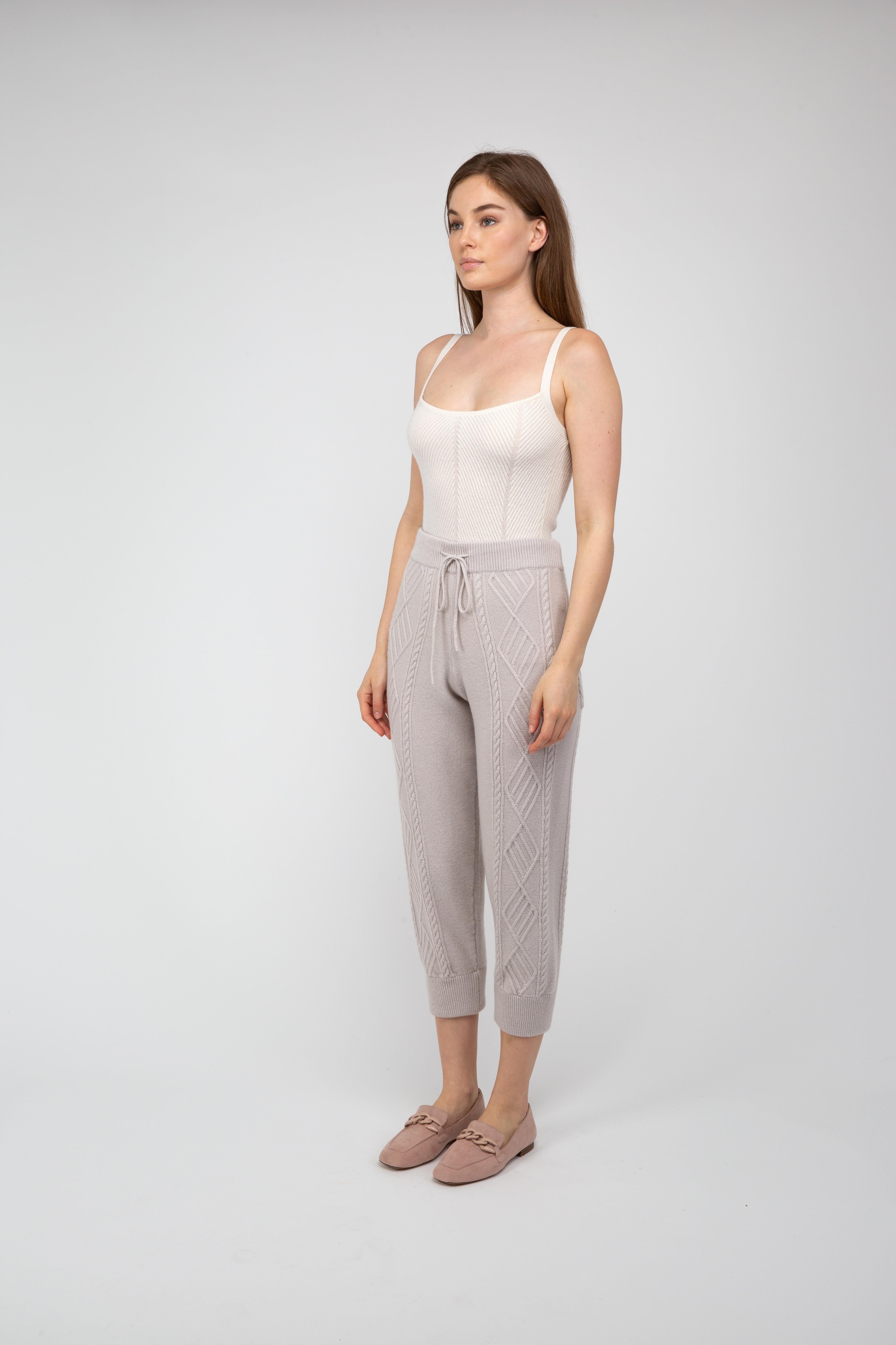 Van Kukil Cable-Knit Joggers