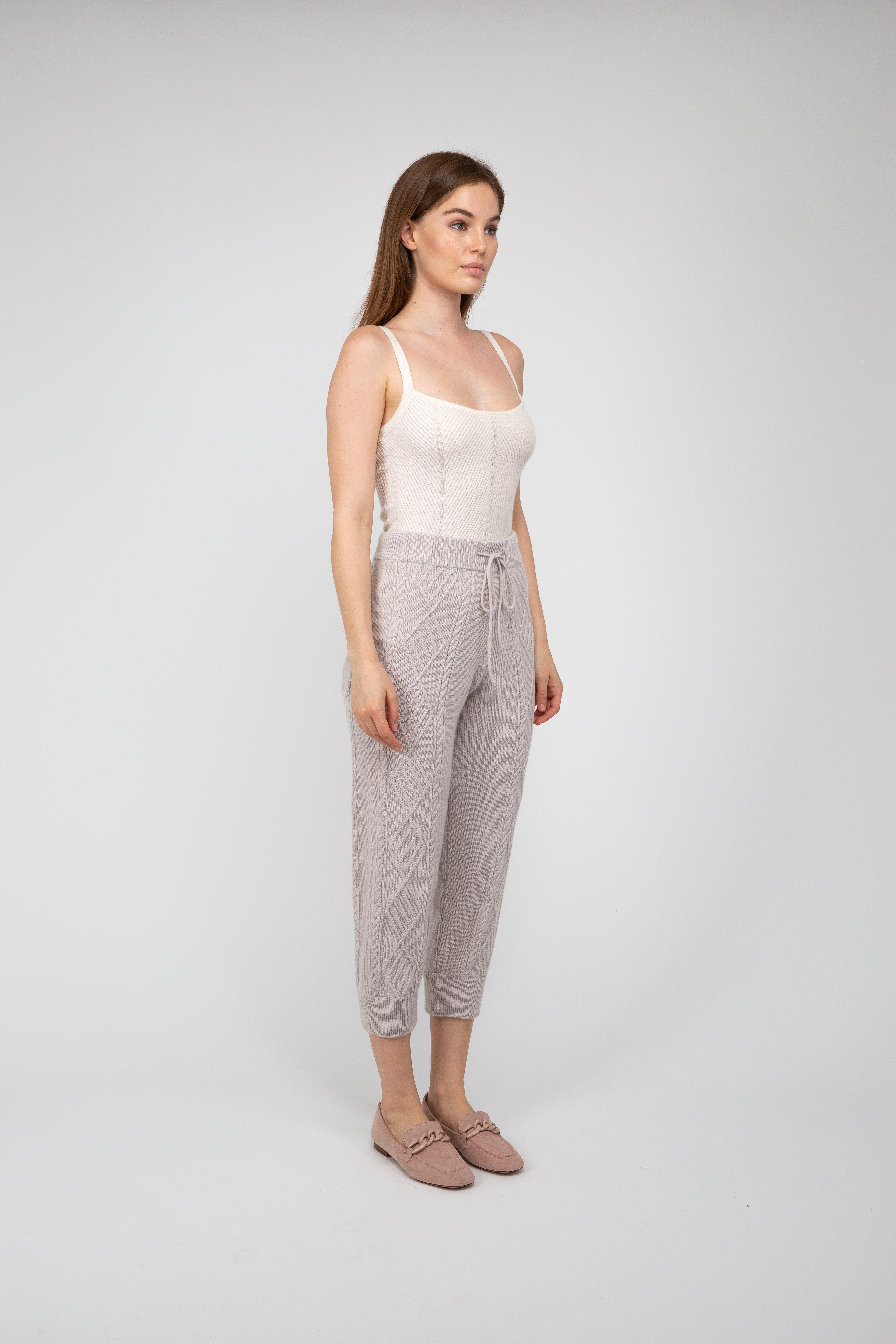 Van Kukil Cable-Knit Joggers