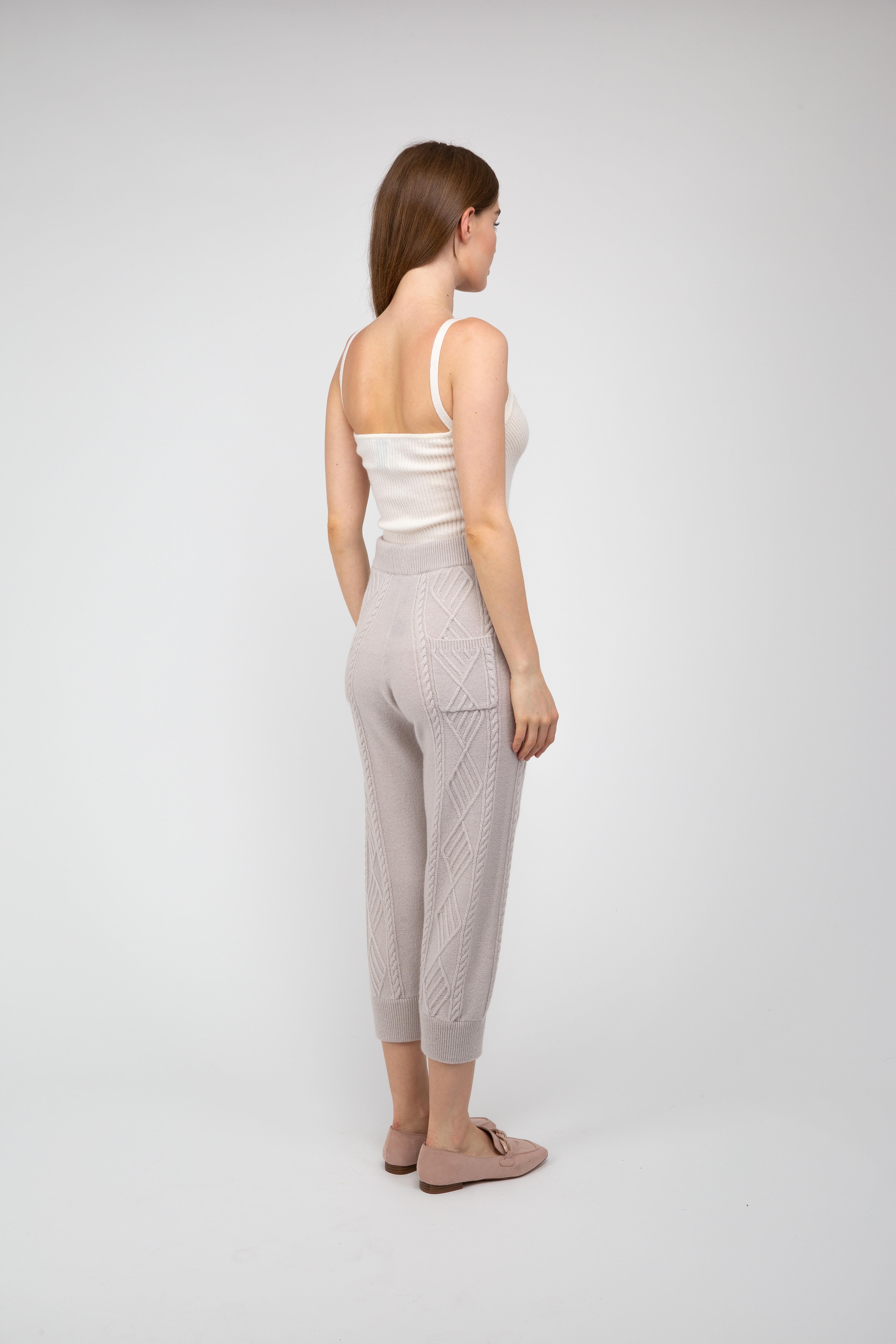 Van Kukil Cable-Knit Joggers