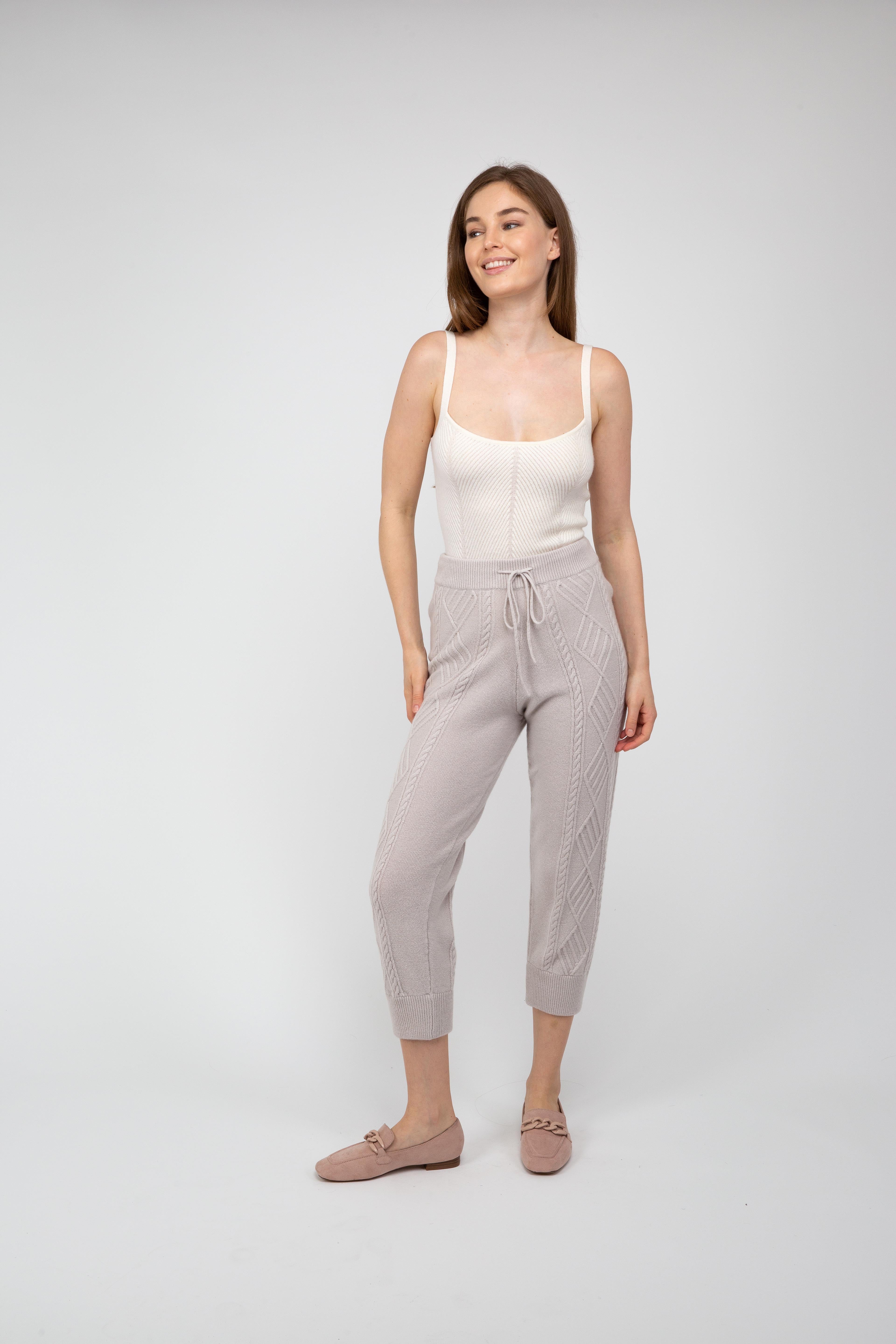 Van Kukil Cable-Knit Joggers