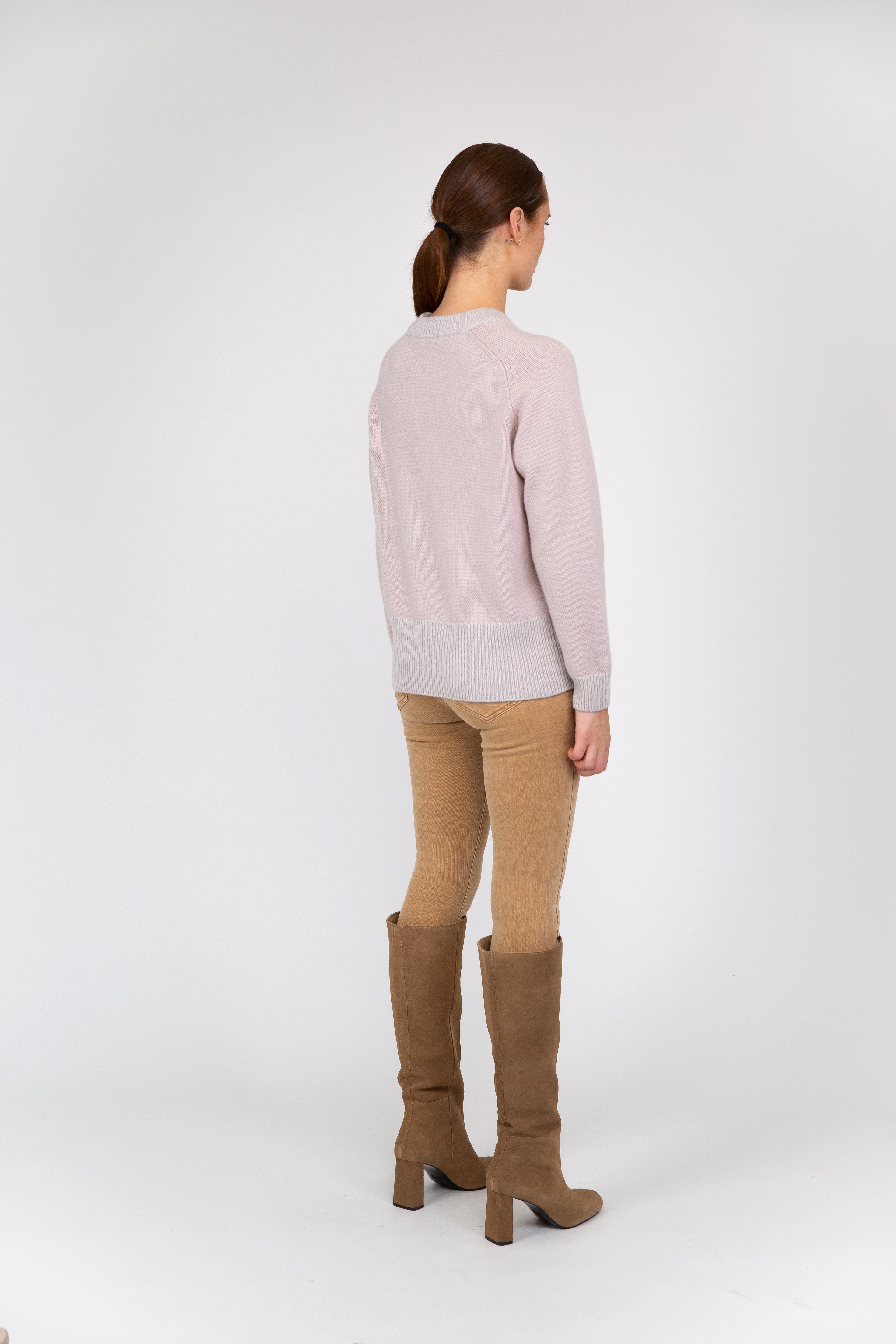 VAN KUKIL RIB NECK CREW JUMPER