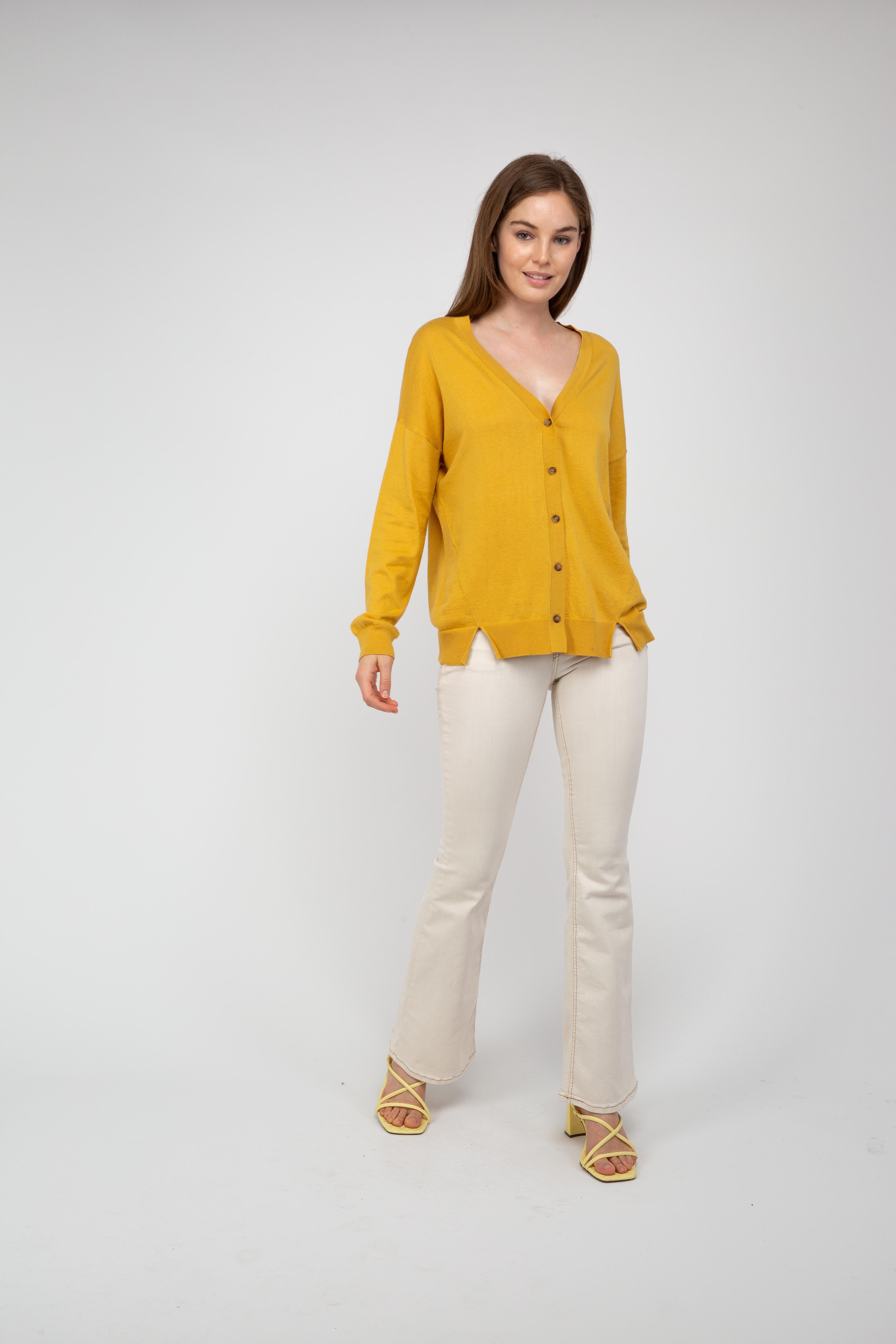 Van Kukil Relaxed Button-Down Cardigan