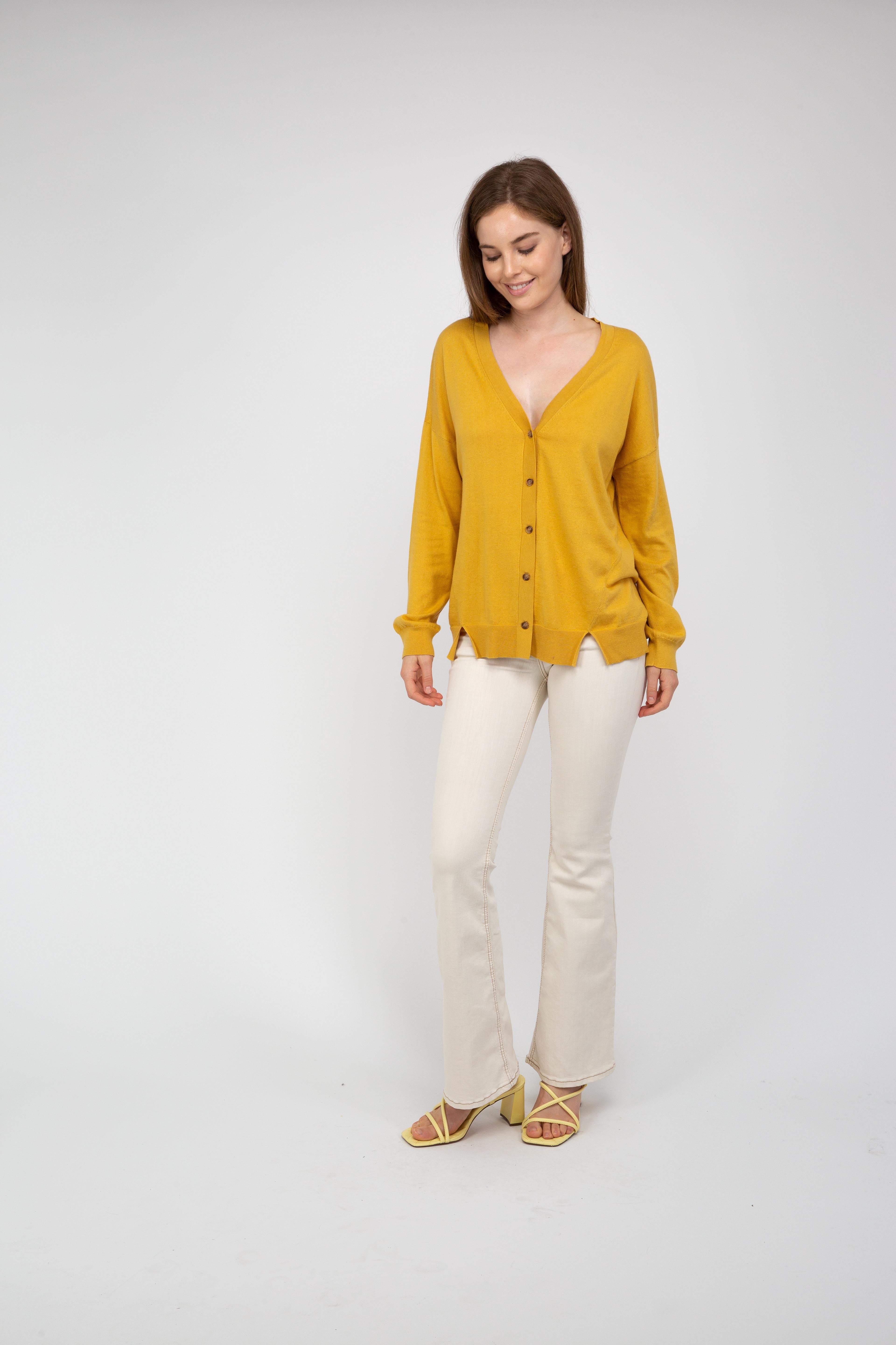 Van Kukil Relaxed Button-Down Cardigan