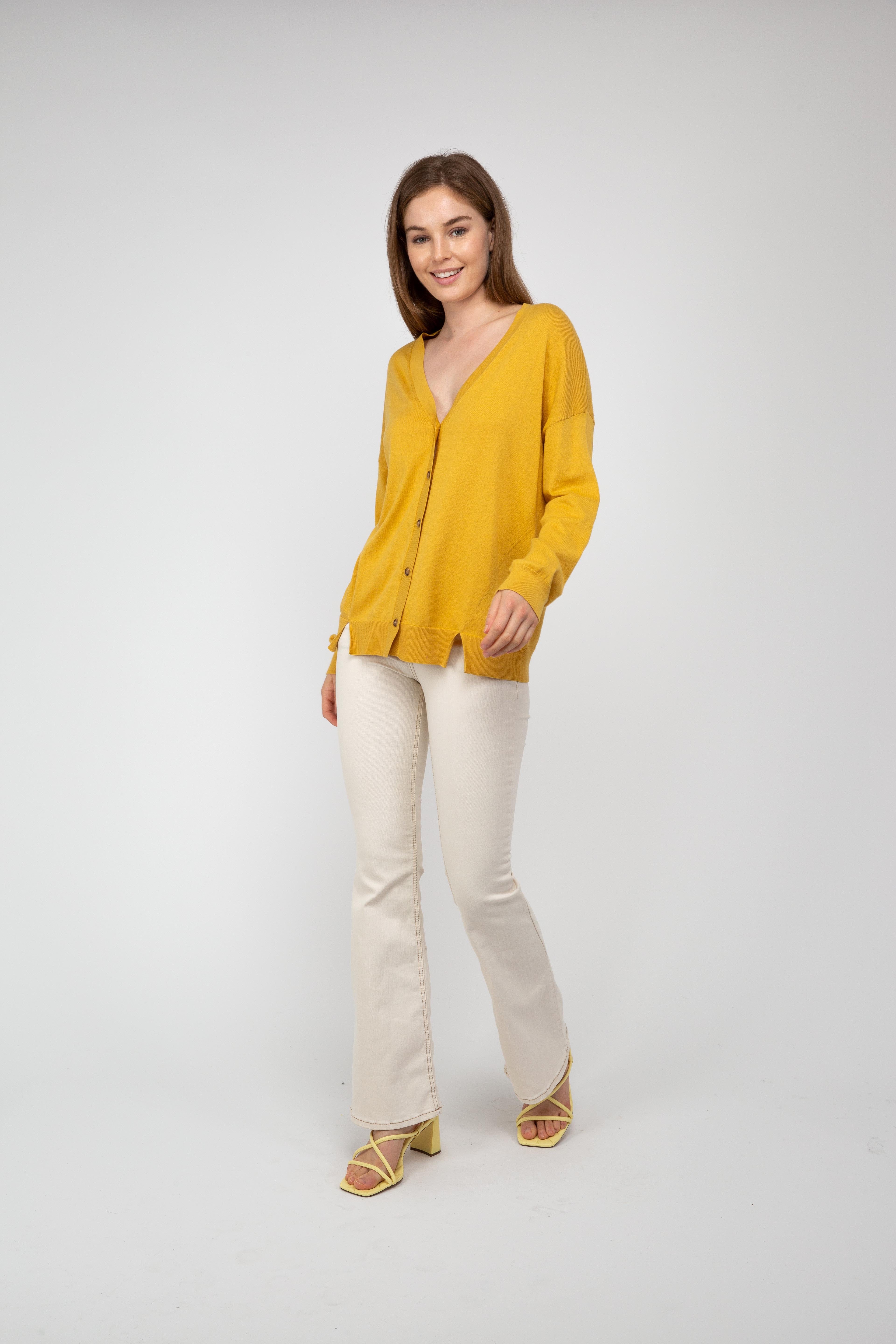 Van Kukil Relaxed Button-Down Cardigan