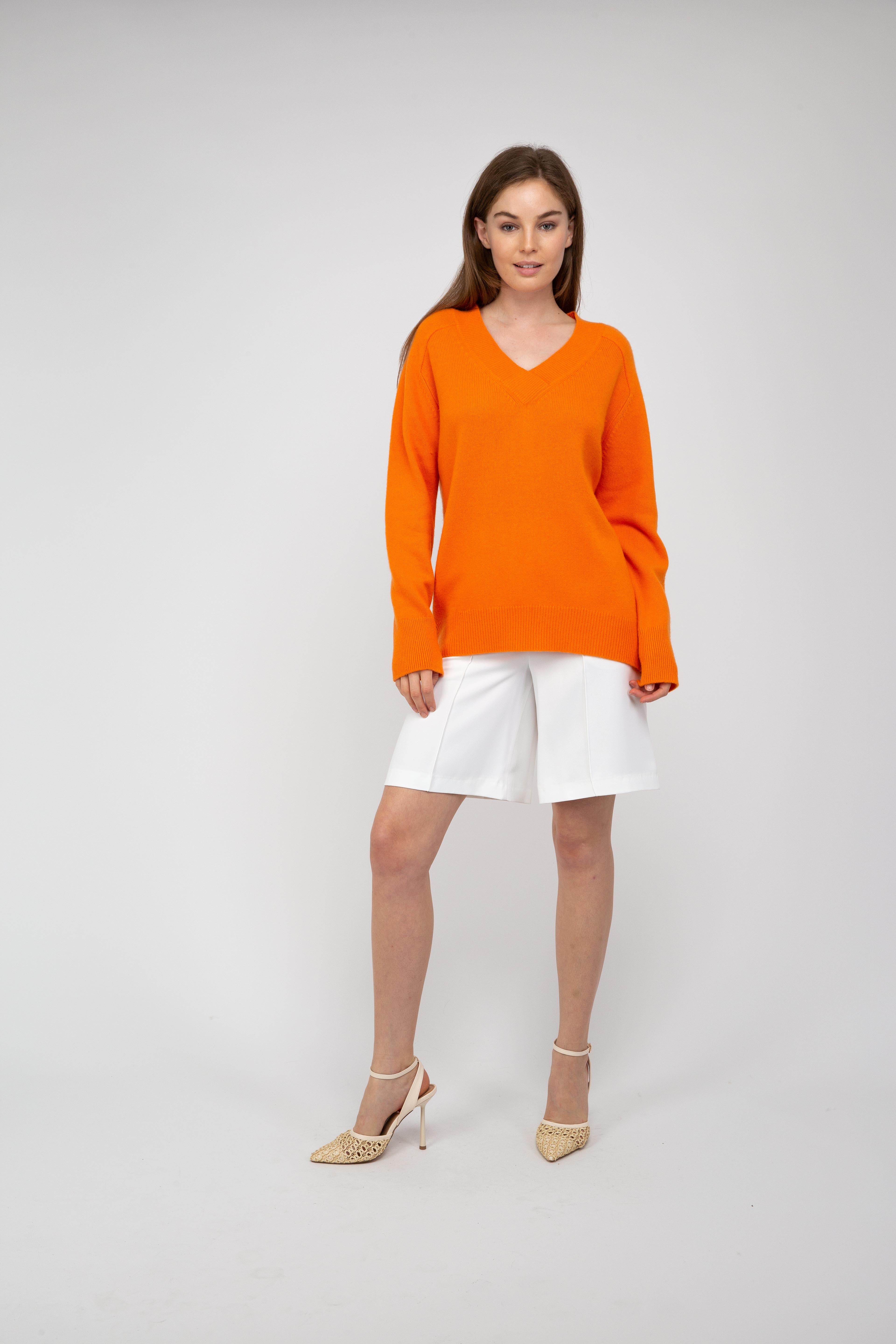 Van Kukil Cashmere V-Neck Jumper