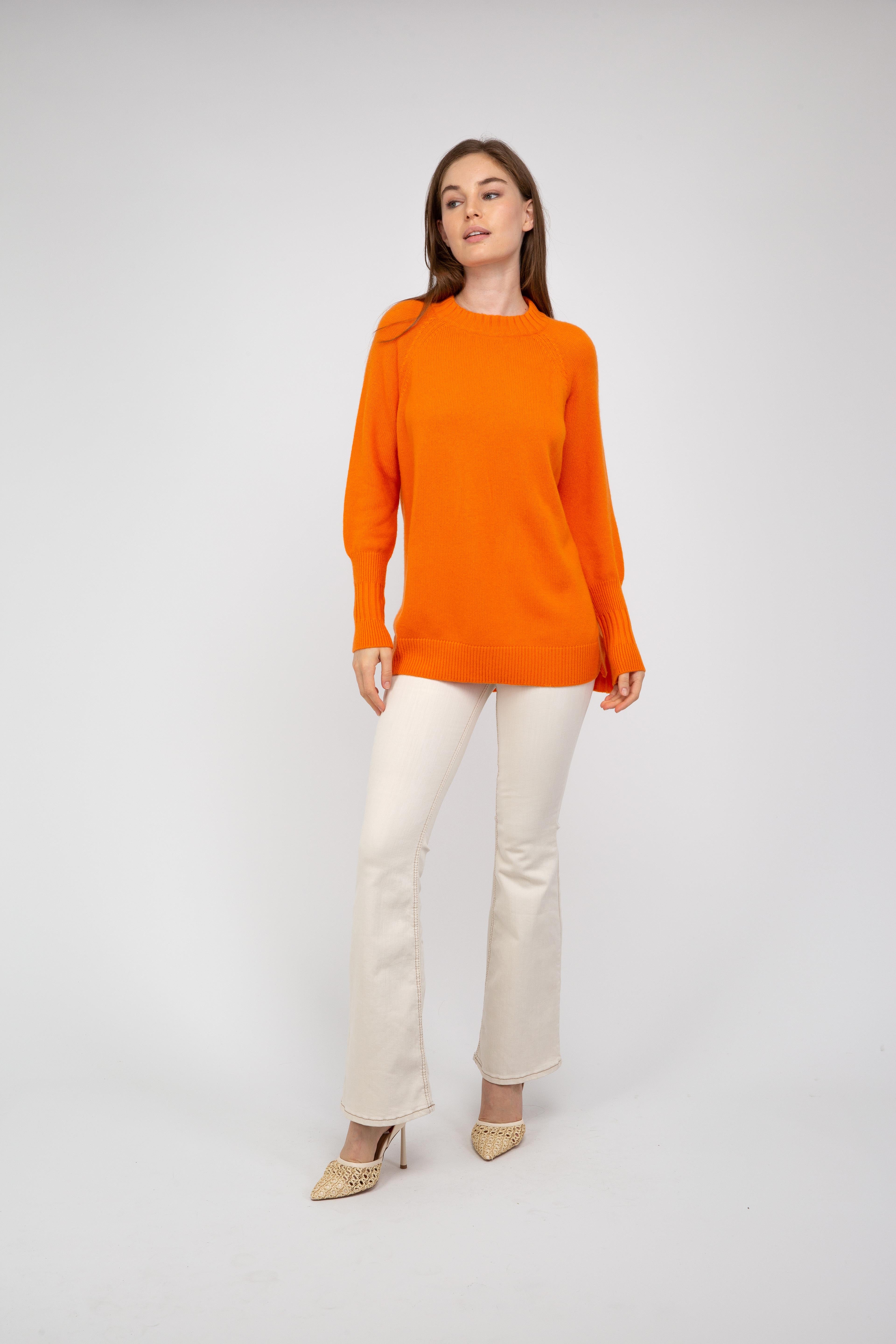 Van Kukil Cashmere Mutton Sleeve Jumper