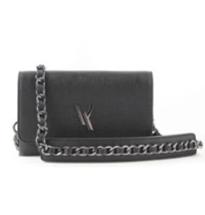 VAN KUKIL SAFFIANO LEATHER CROSS BODY CHAIN BAG