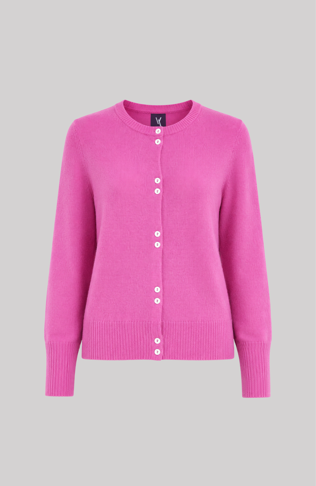 Cashmere Crew Neck Cardigan