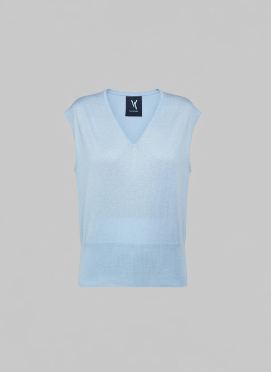 Sleeveless Cashmere Sweater
