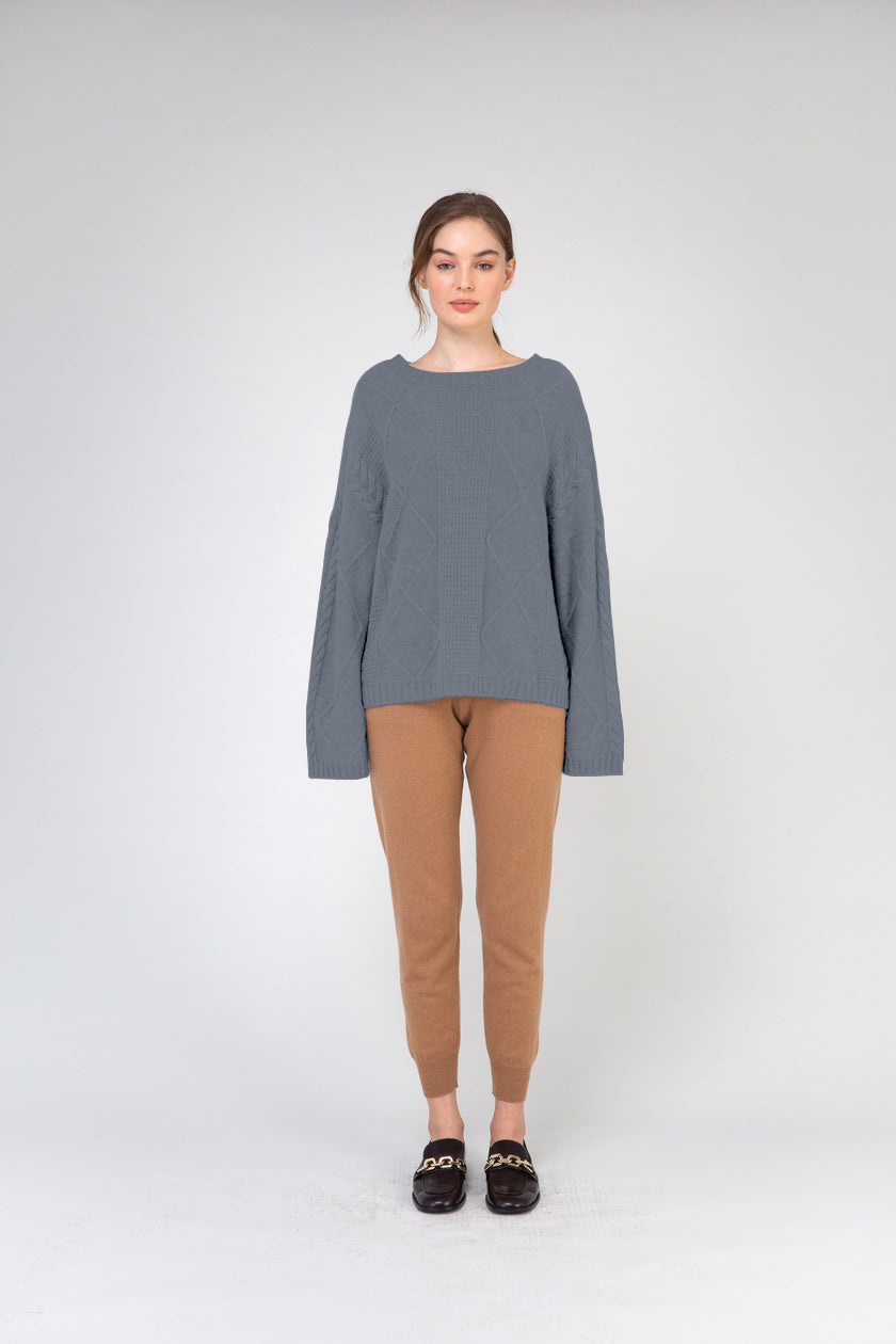 VAN KUKIL ROUND NECK MULTI WEAVE