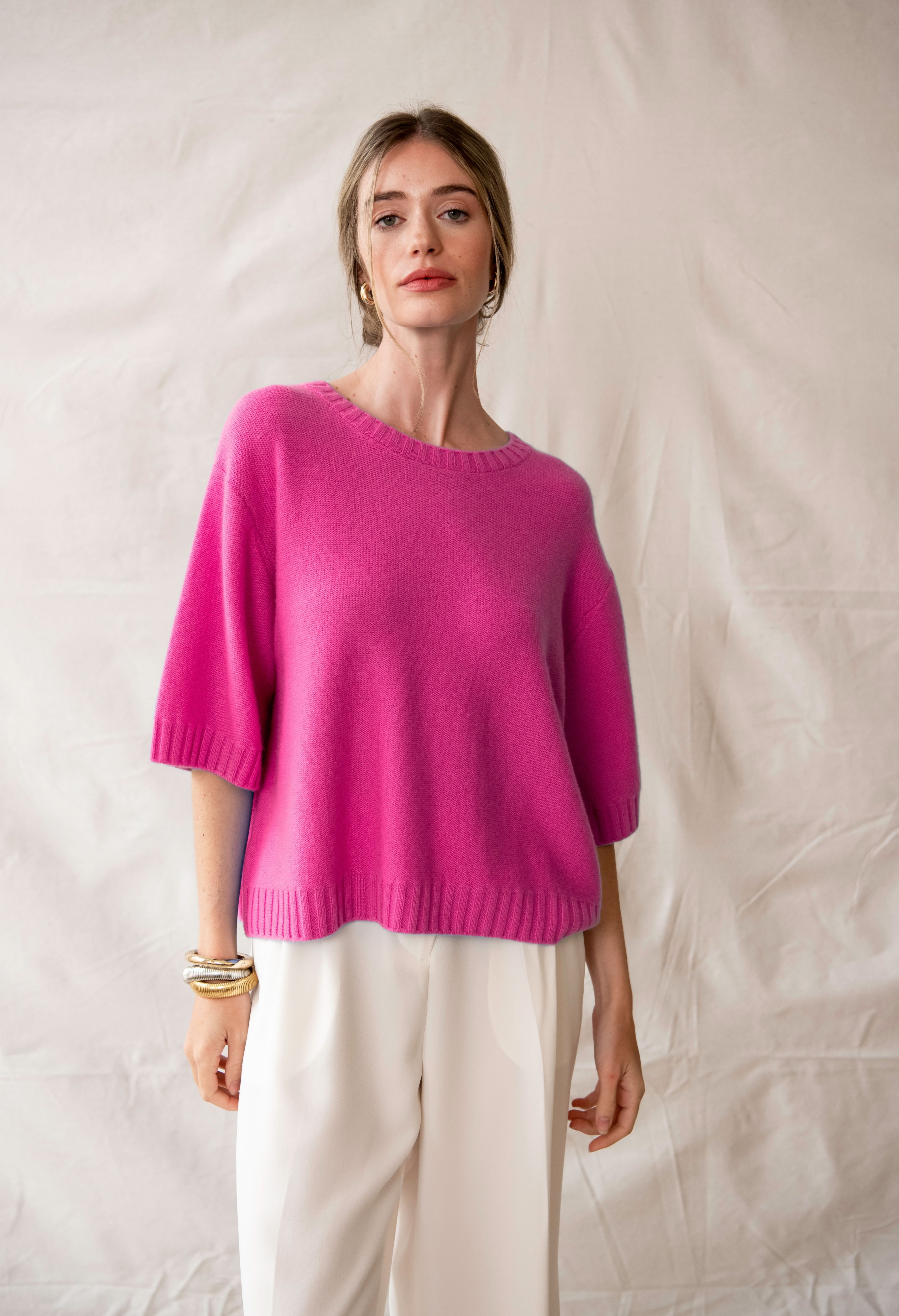 Van Kukil 100% Cashmere Relaxed Fit Sweater