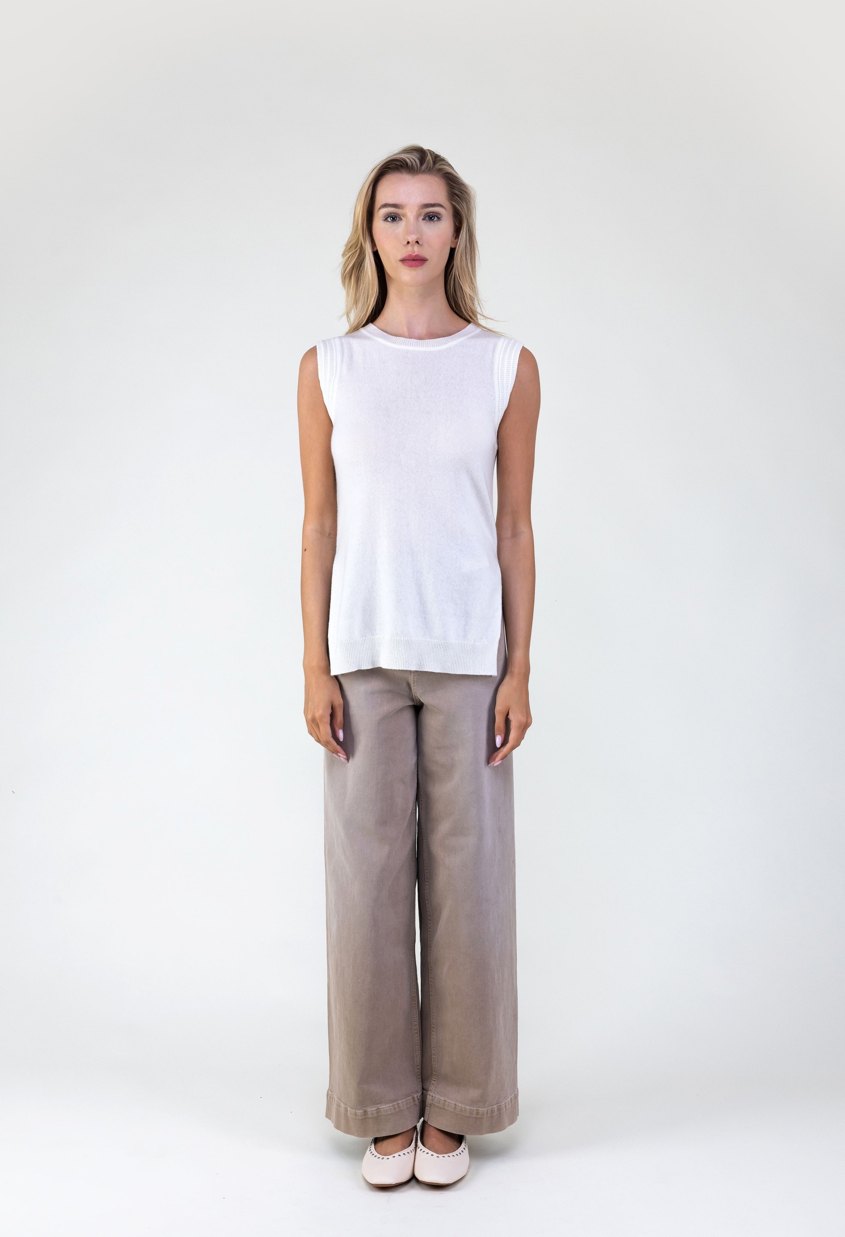 Van Kukil Sleeveless Cashmere Top