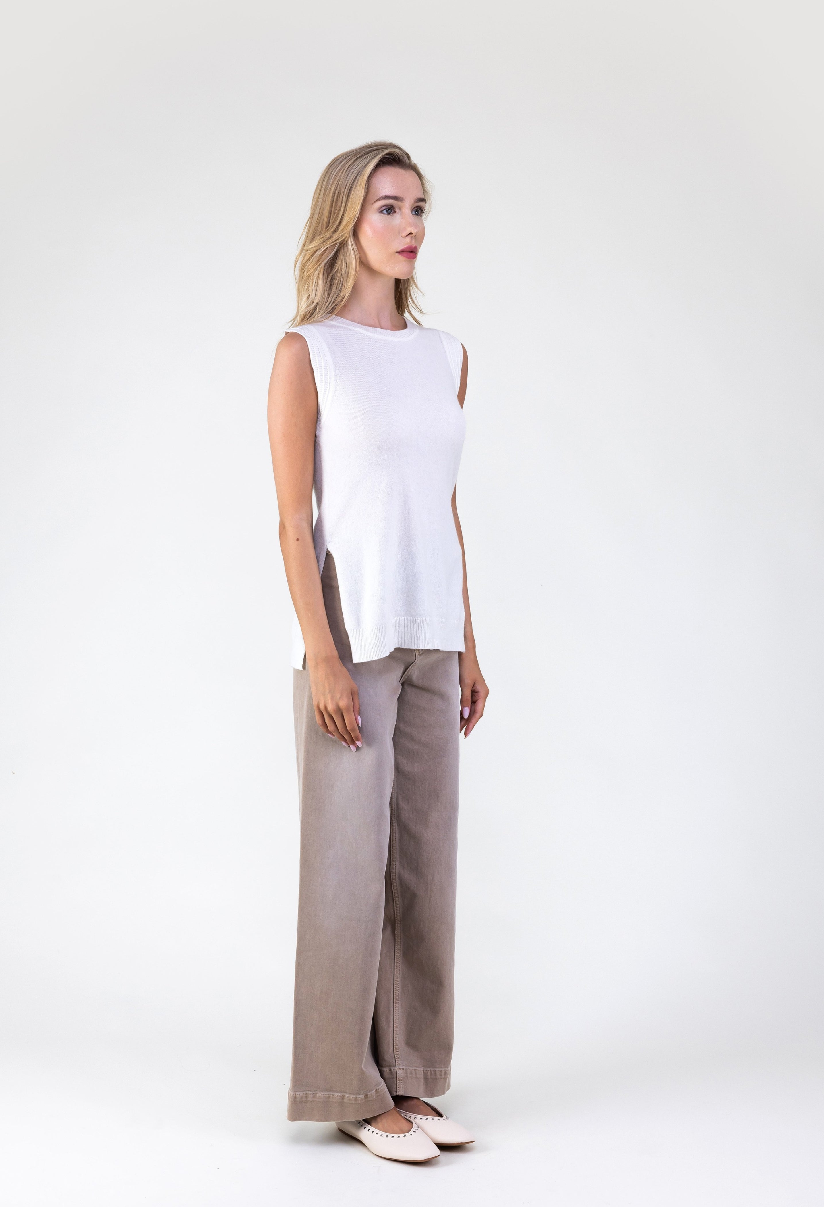 Van Kukil Sleeveless Cashmere Top