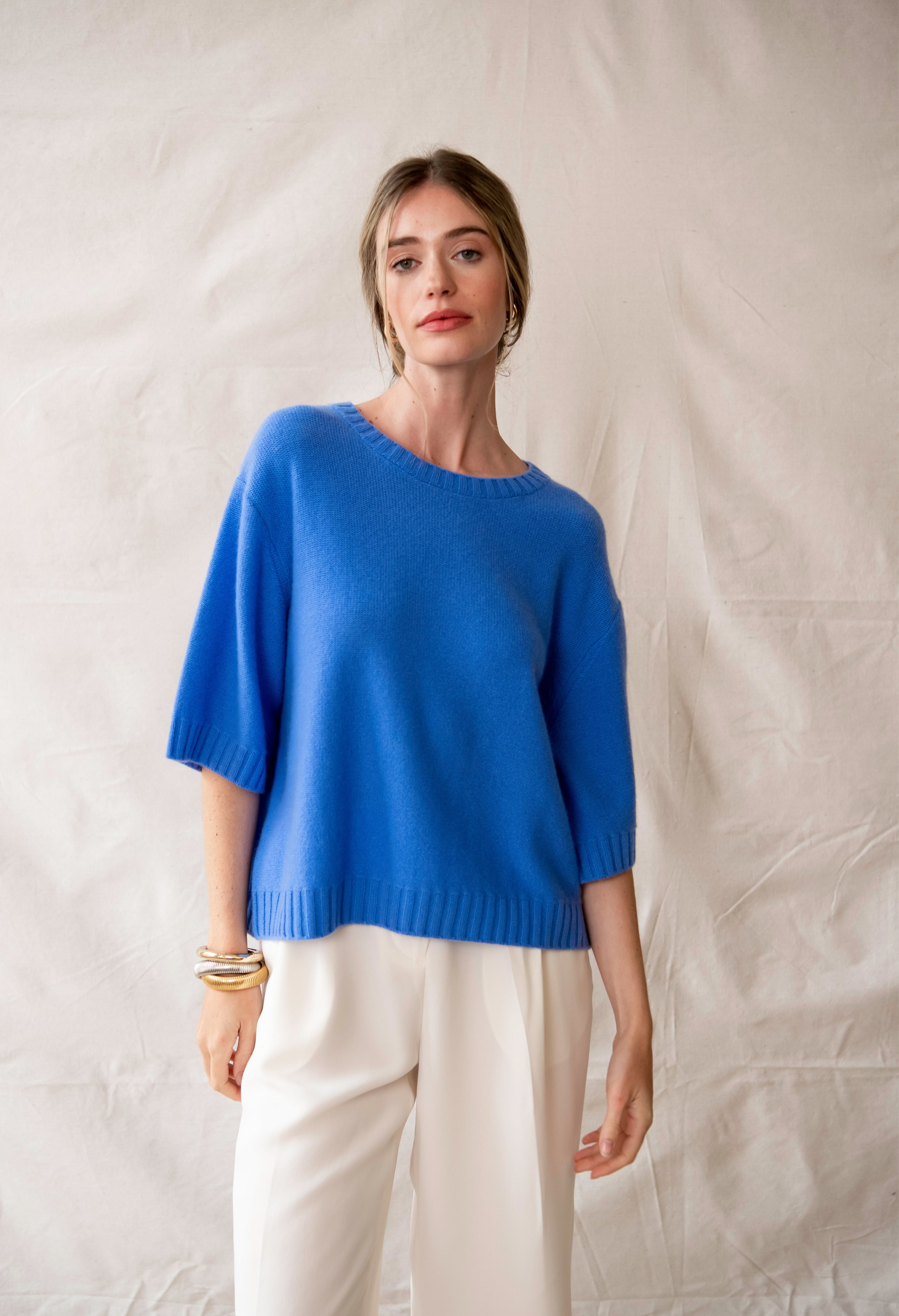 Van Kukil 100% Cashmere Relaxed Fit Sweater
