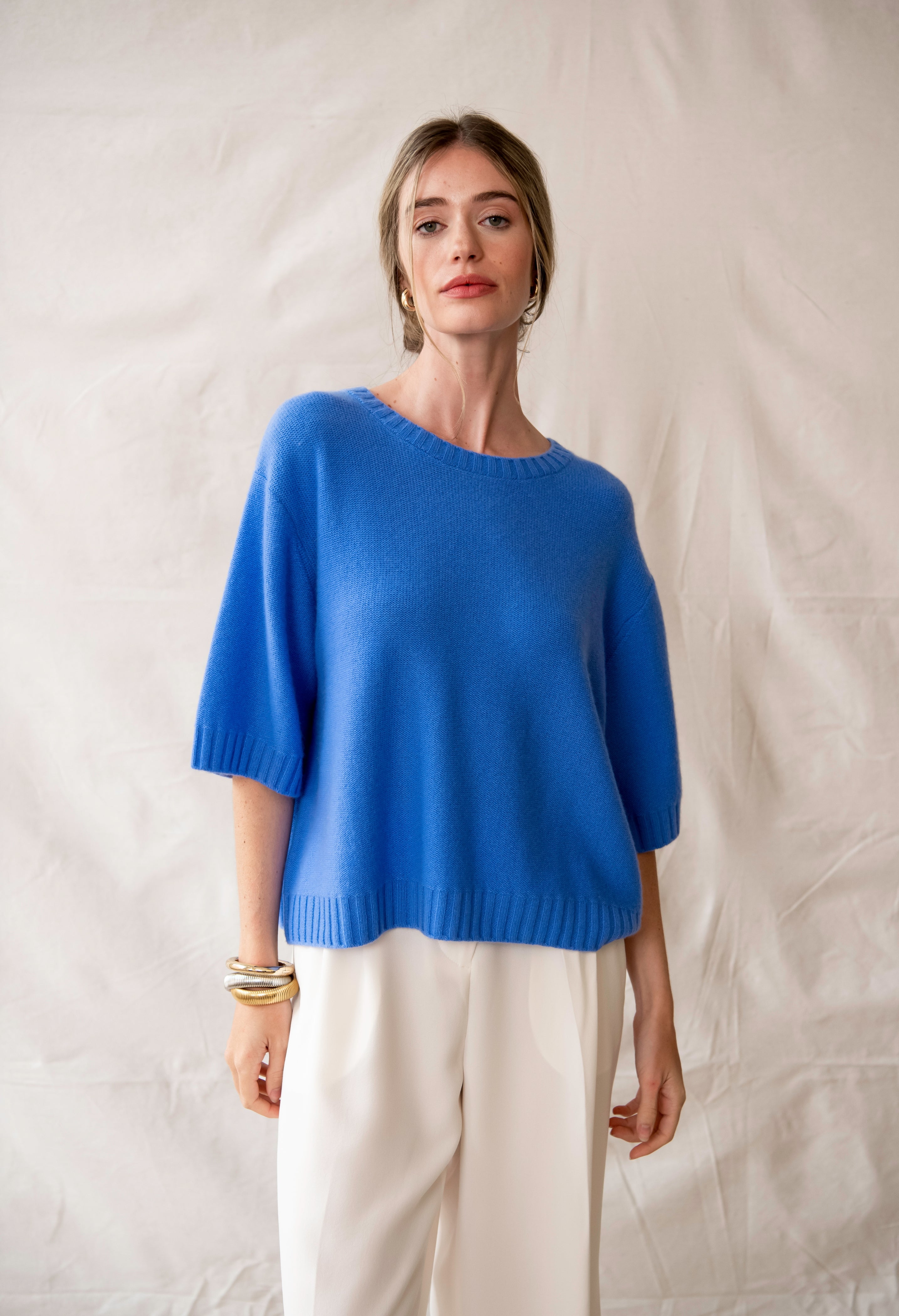Van Kukil 100% Cashmere Relaxed Fit Sweater