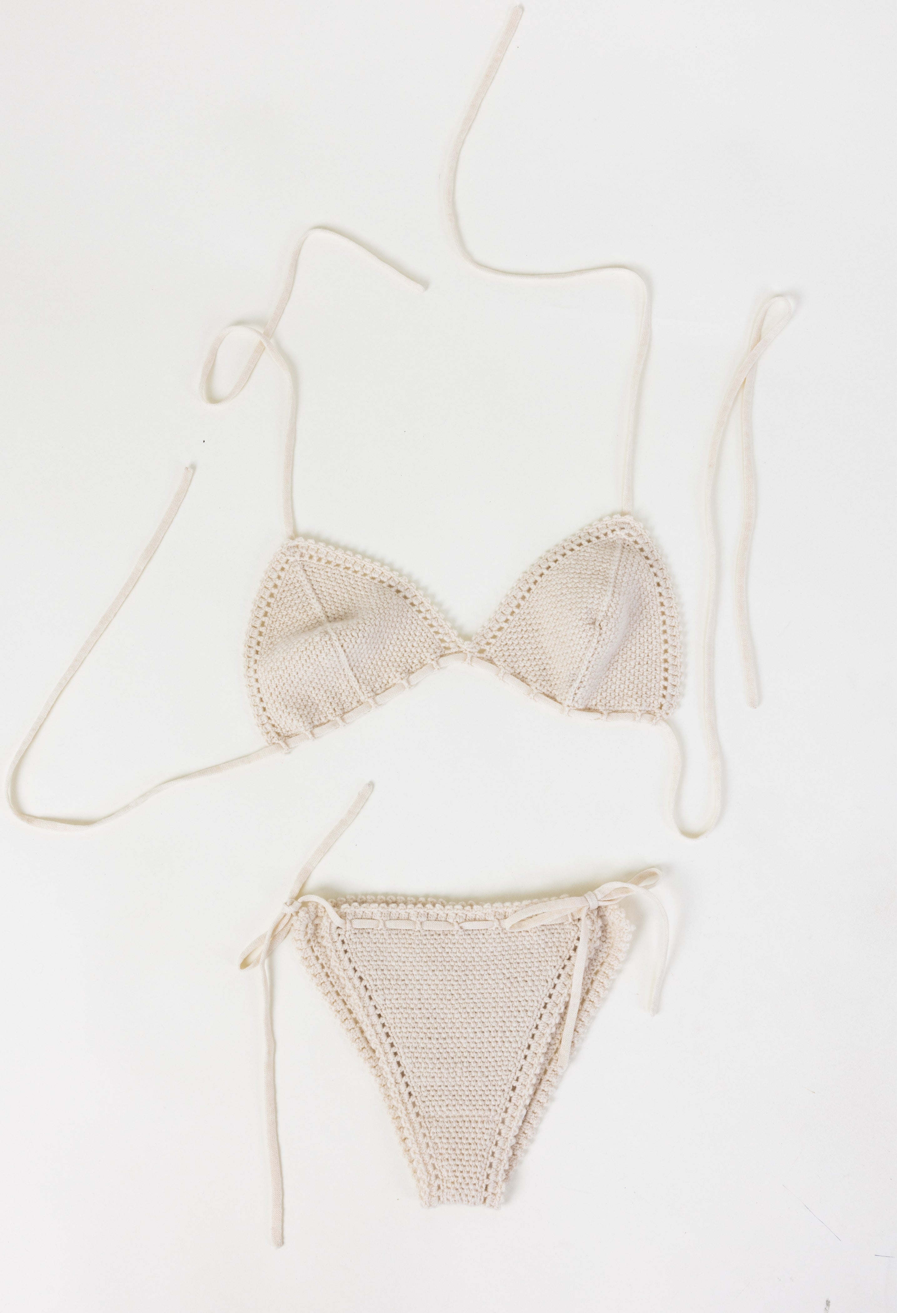 Van Kukil 100% Cashmere Crochet Bikini Set