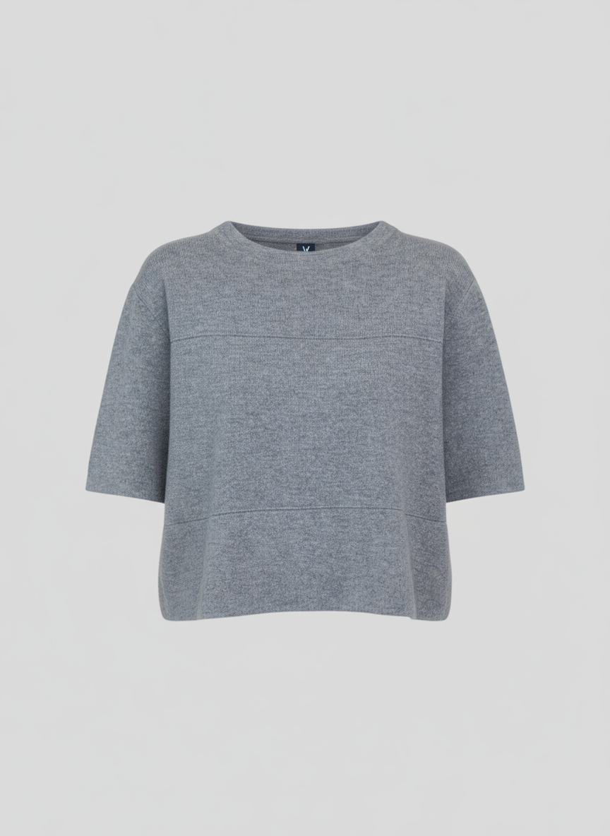 VAN KUKIL ROUND NECK HALF SLEEVES JUMPER