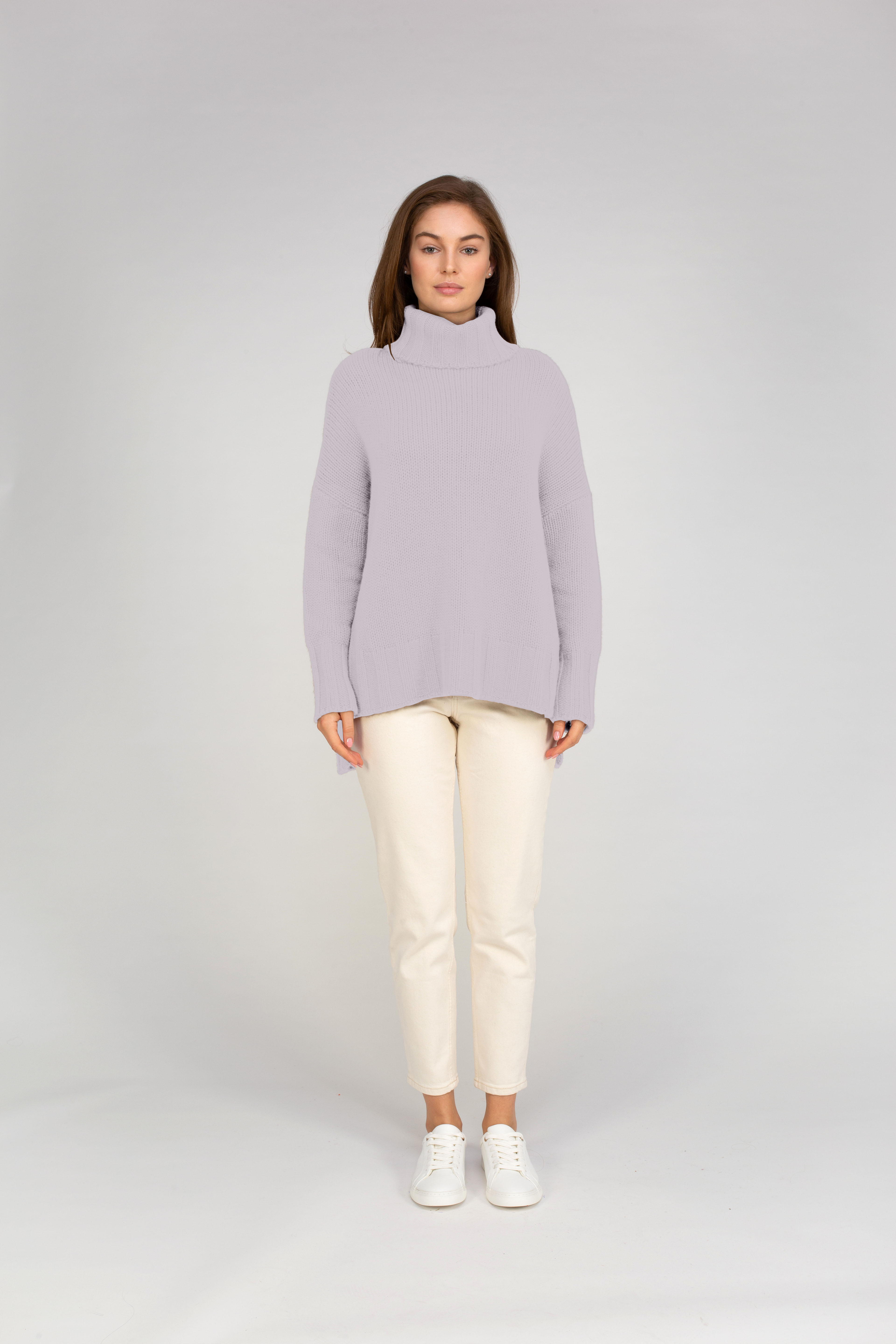 Van Kukil Cashmere Oversized Turtleneck Sweater