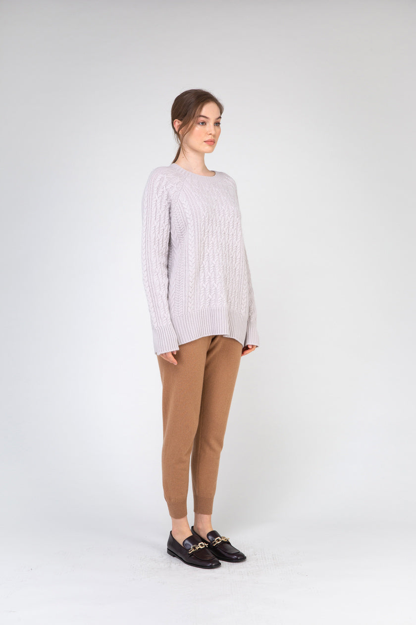 VAN KUKIL ROUND NECK CABLE WEAVE