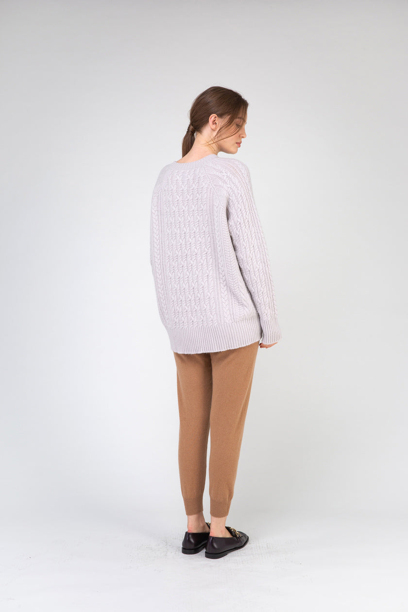 VAN KUKIL ROUND NECK CABLE WEAVE