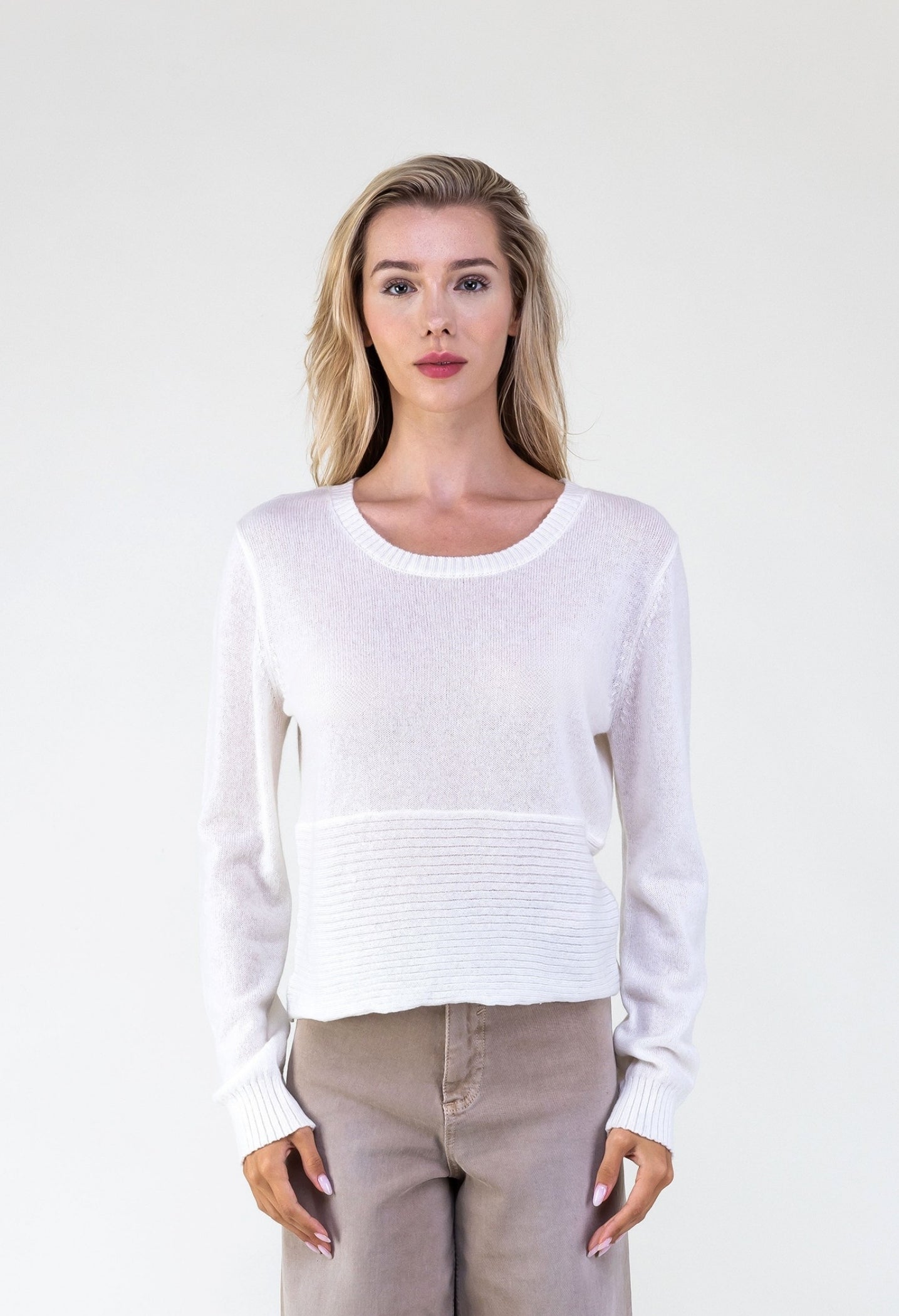Van Kukil Cashmere Sheer Textured Sweater