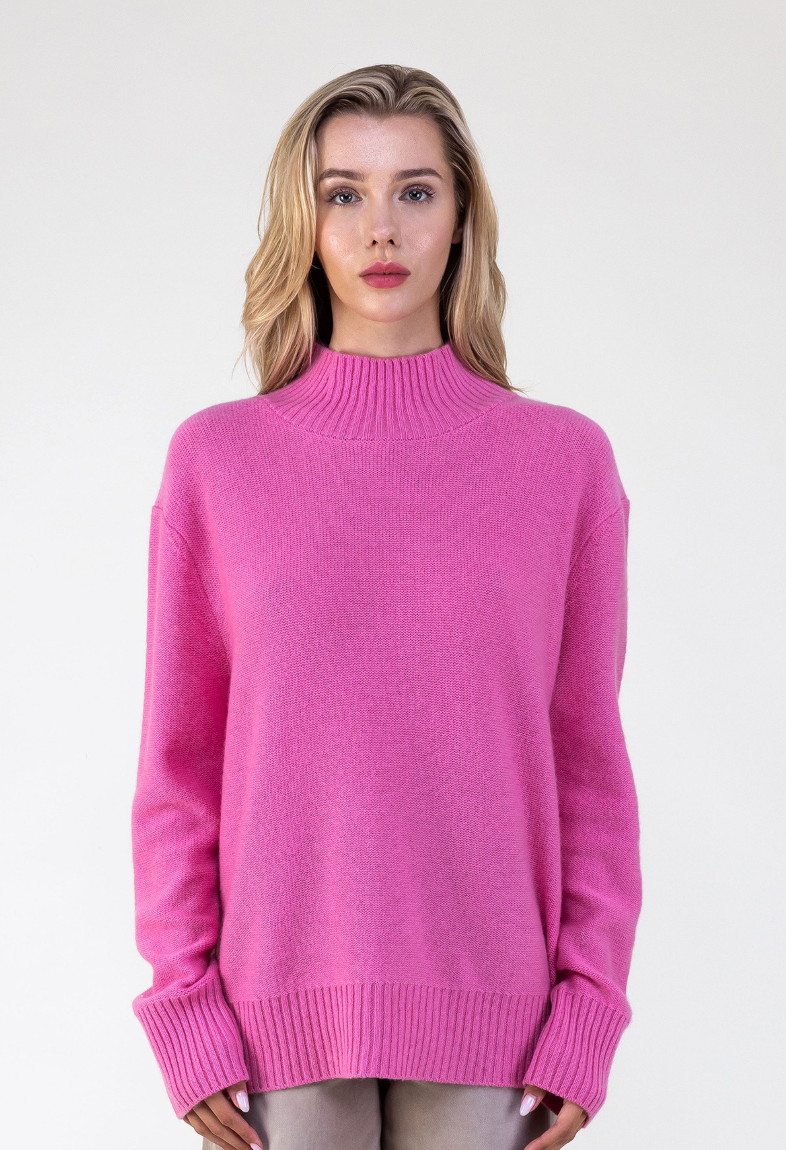 Van Kukil Mock Neck Cashmere Sweater
