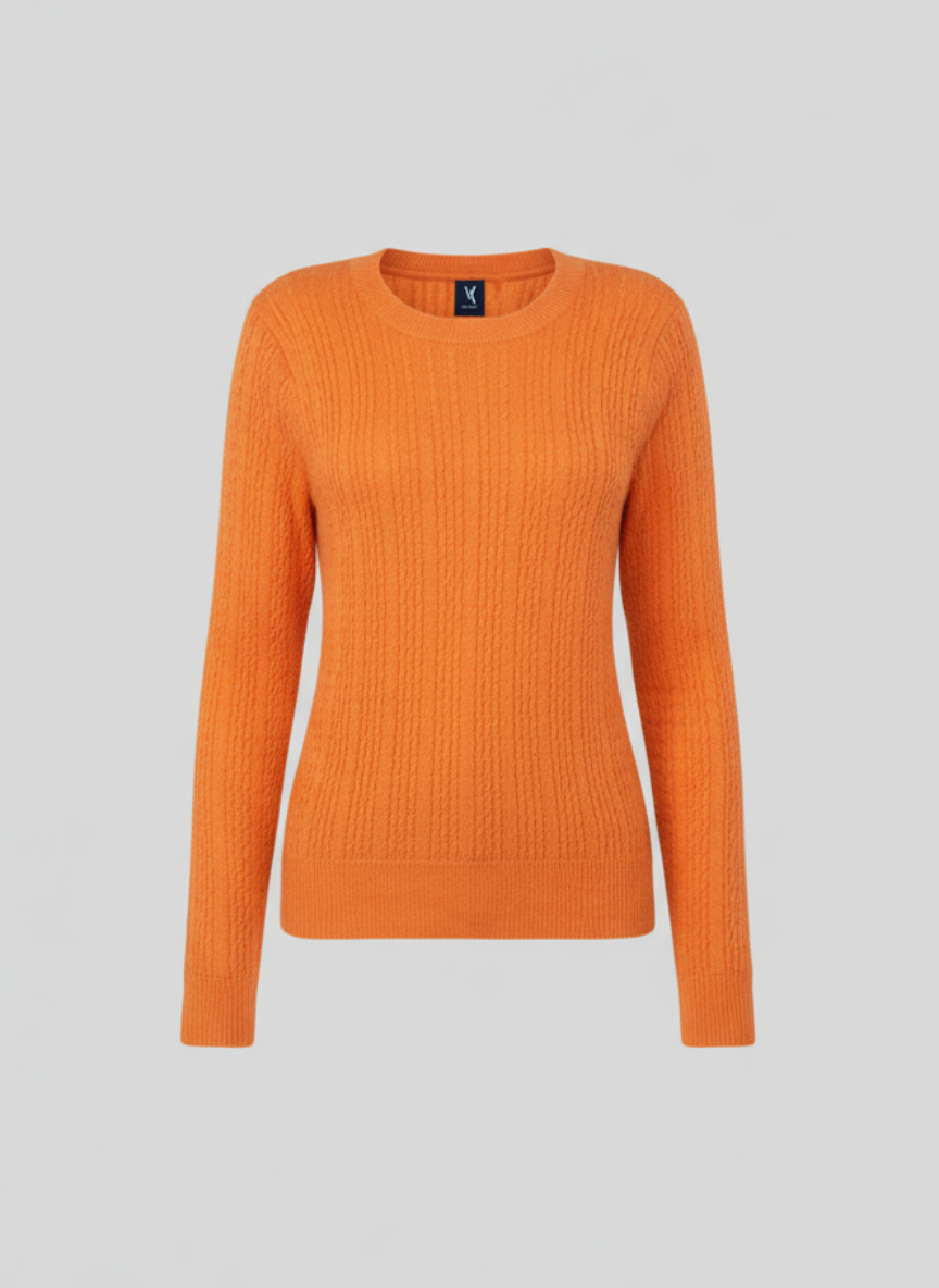 ribbed crew neck sweater women