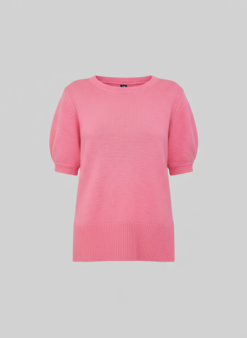 puff sleeve detail sweater