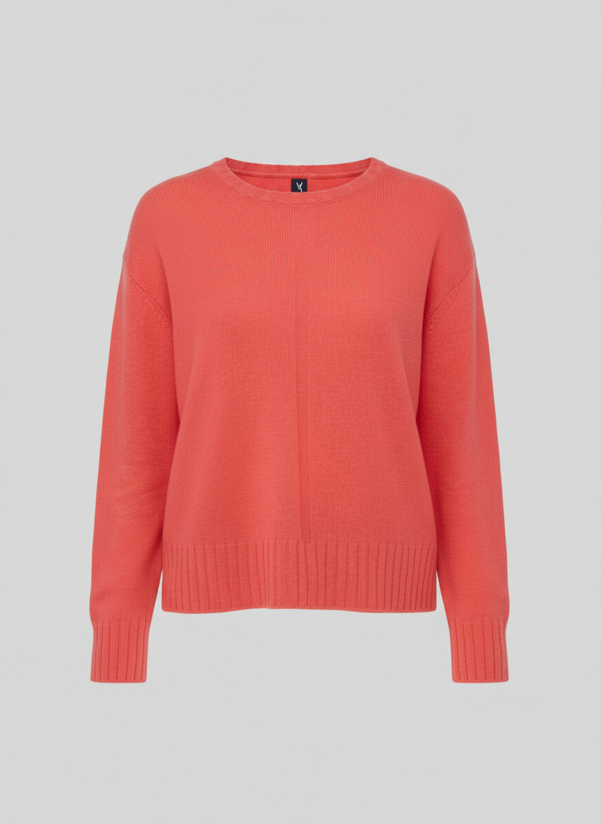 crew neckline sweater close up