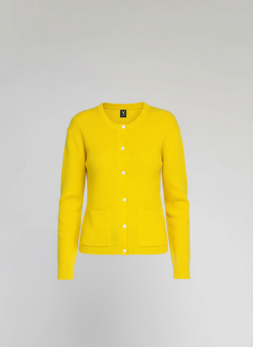 Van Kukil Classic Crew Neck Cardigan