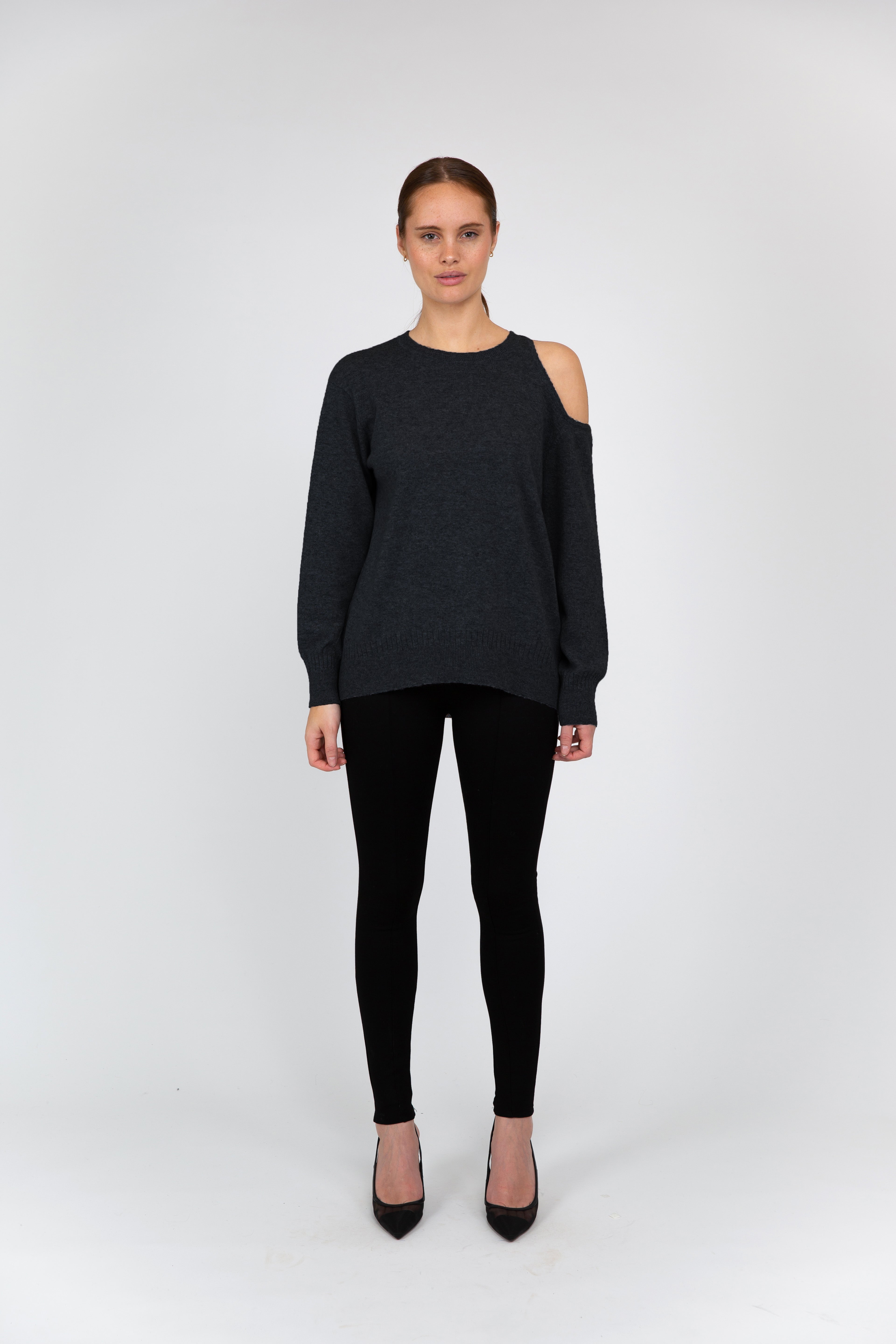 VAN KUKIL COLD SHOULDER JUMPER