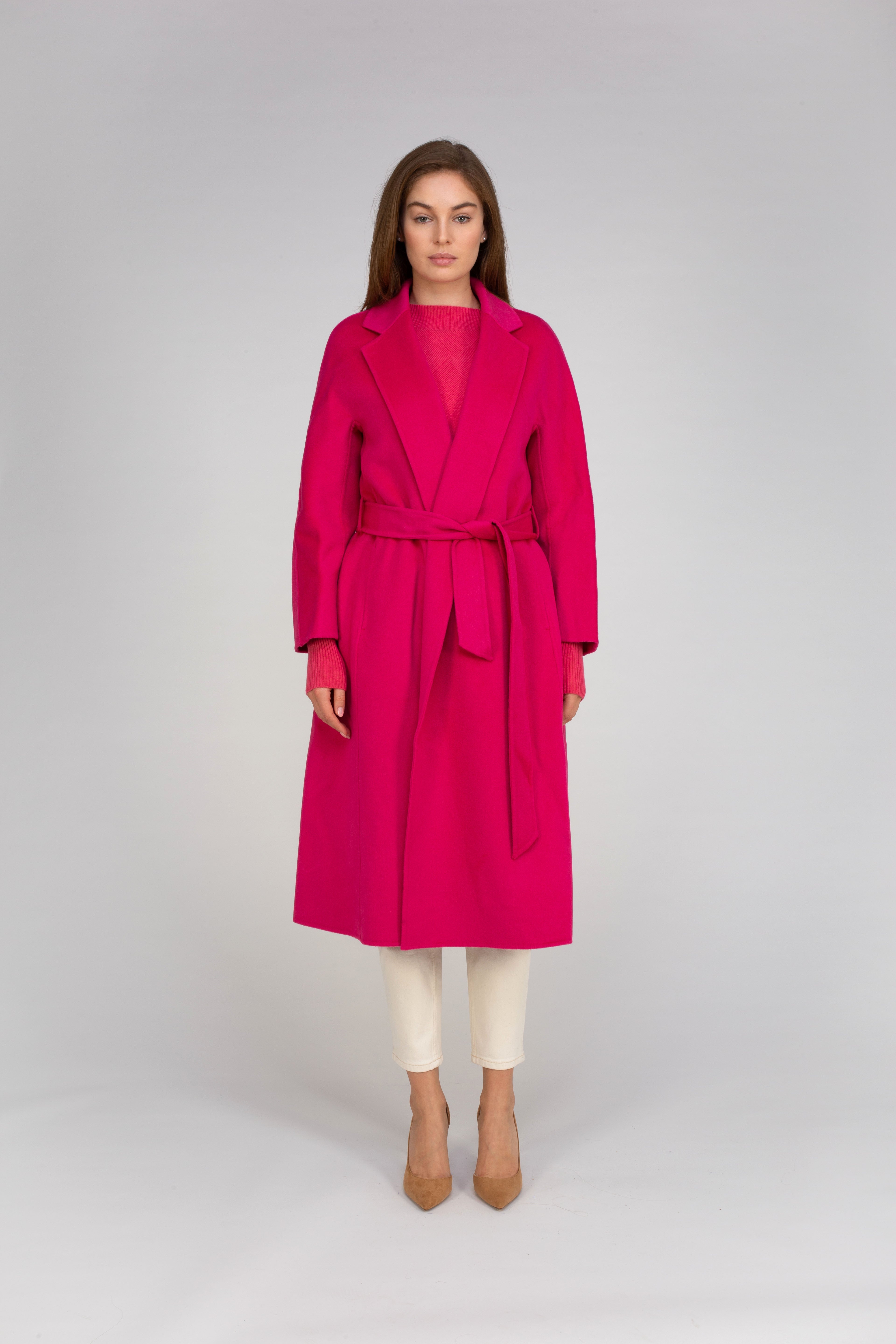 VAN KUKIL LONG COAT WITH SIDE POCKETS