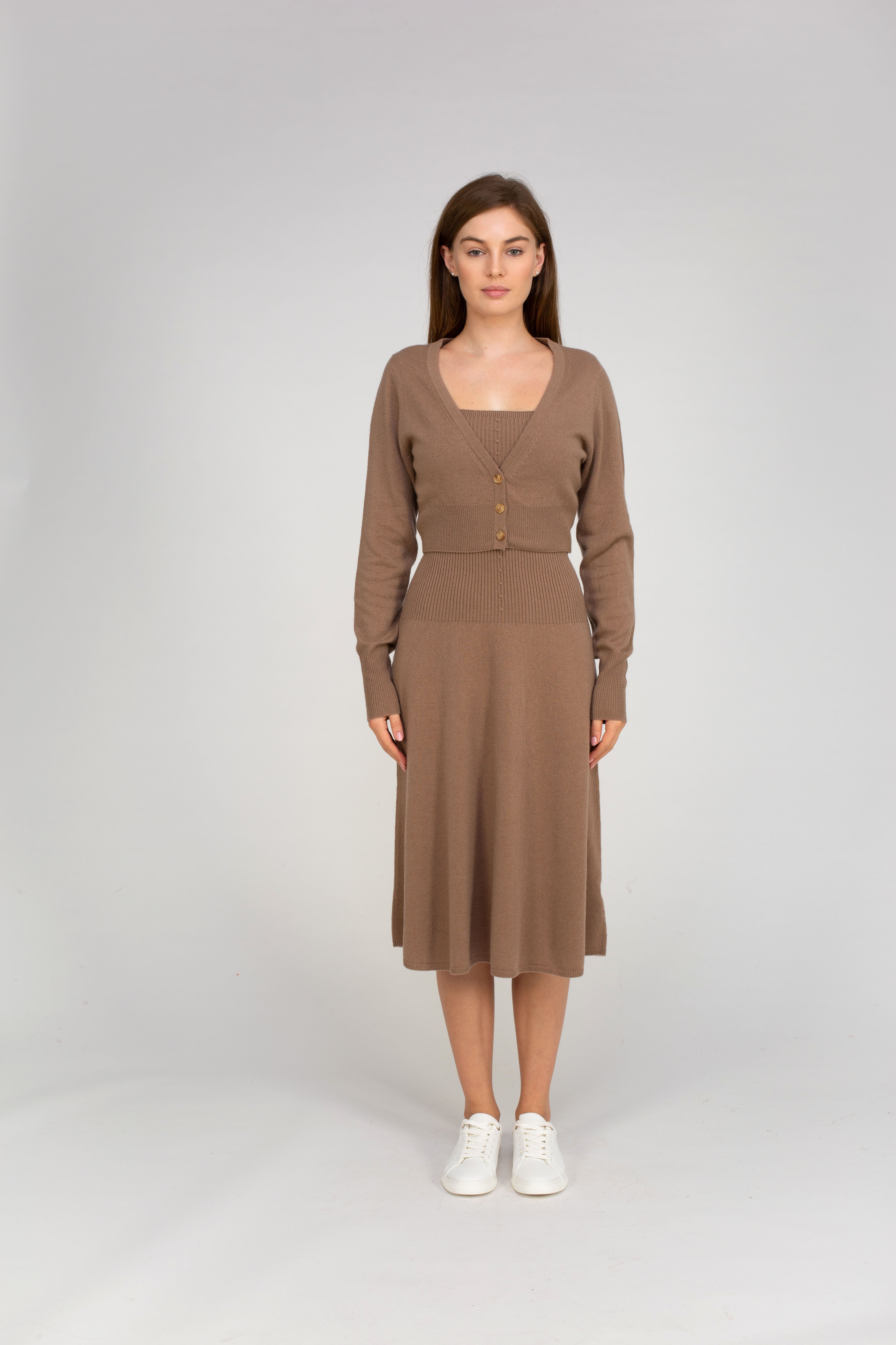 Van Kukil Cashmere Cropped Cardigan