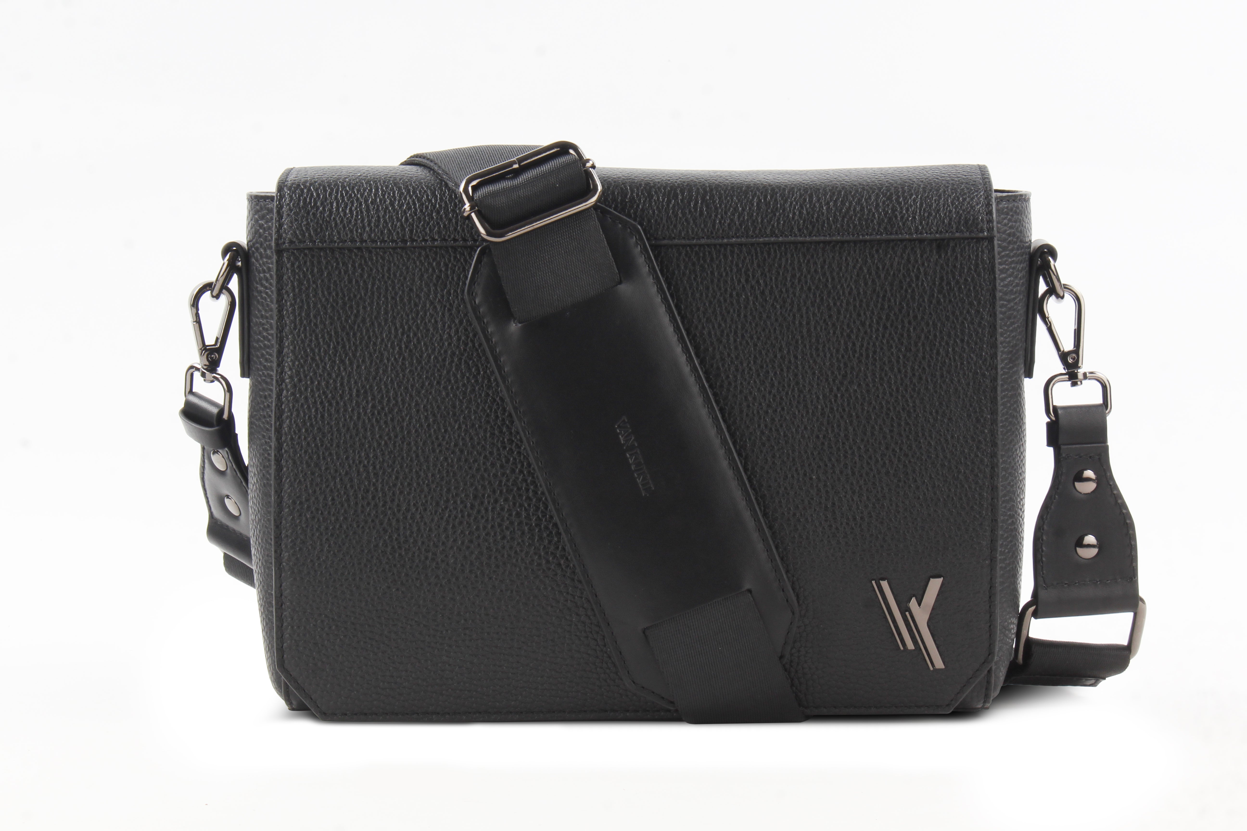 VAN KUKIL TODS LEATHER MESSENGER BAG