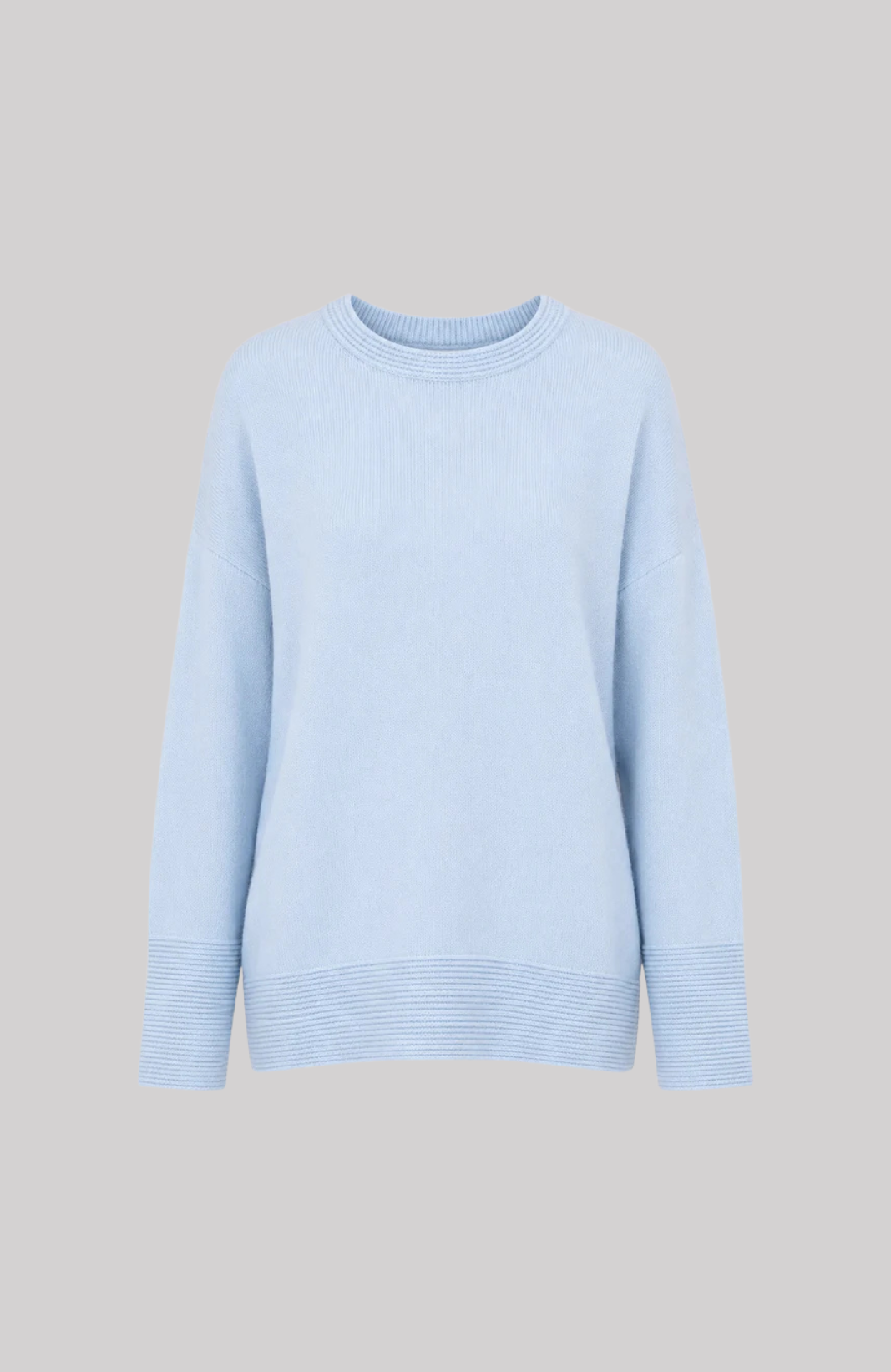 VAN KUKIL ROUND NECK RIBBED HEM