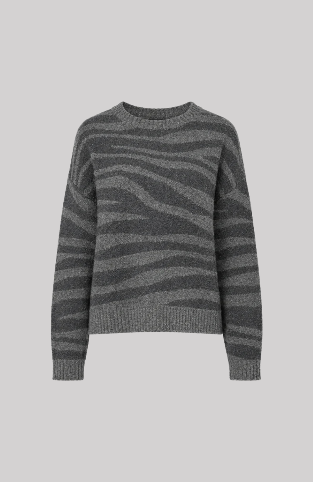 Cashmere Zebra Jacquard Sweater