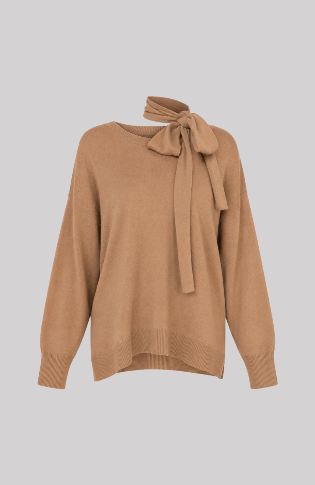 VAN KUKIL V SWEATER  NECK WITH SCARF