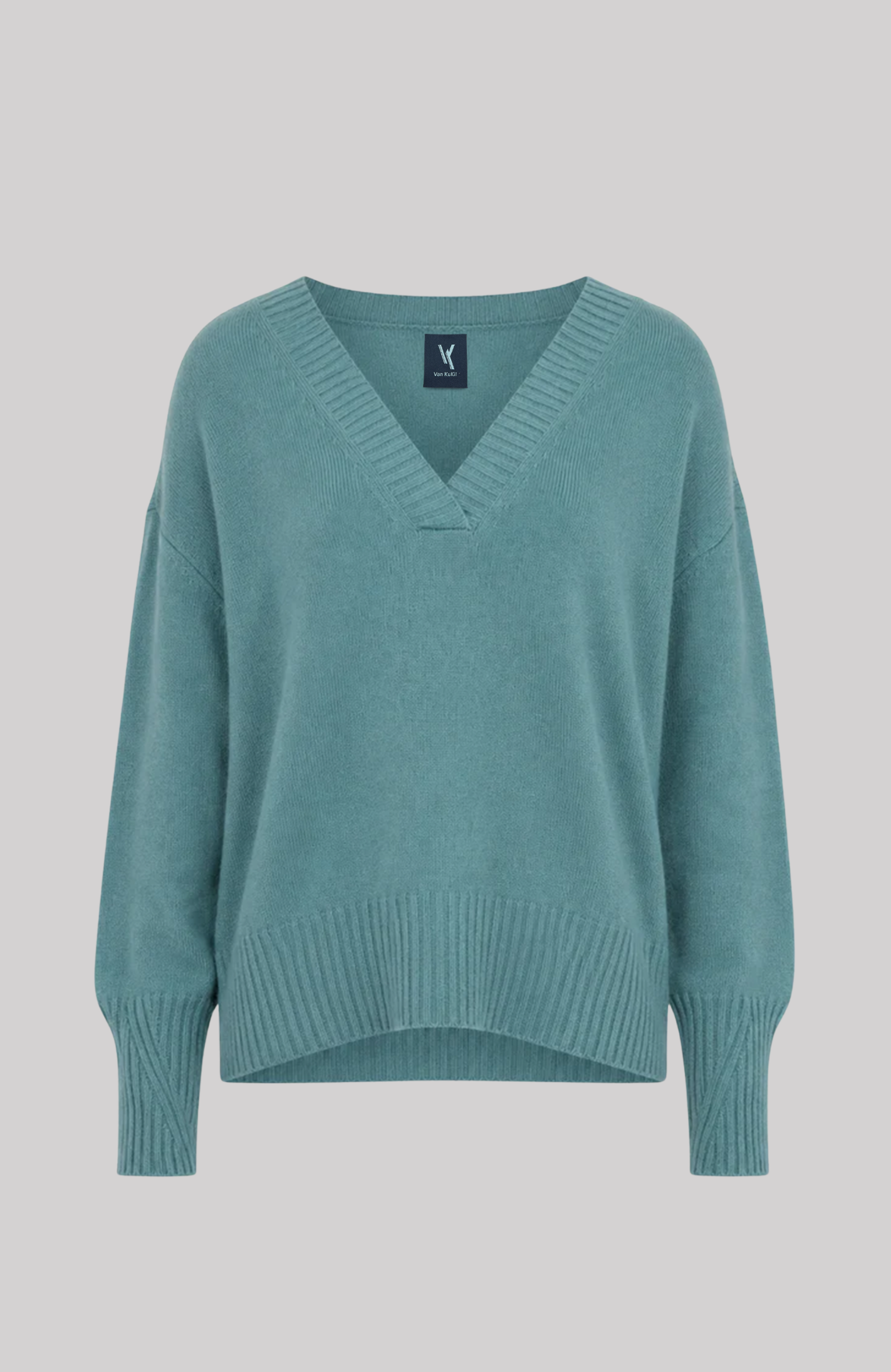 Deep V-Neck Cashmere Sweater