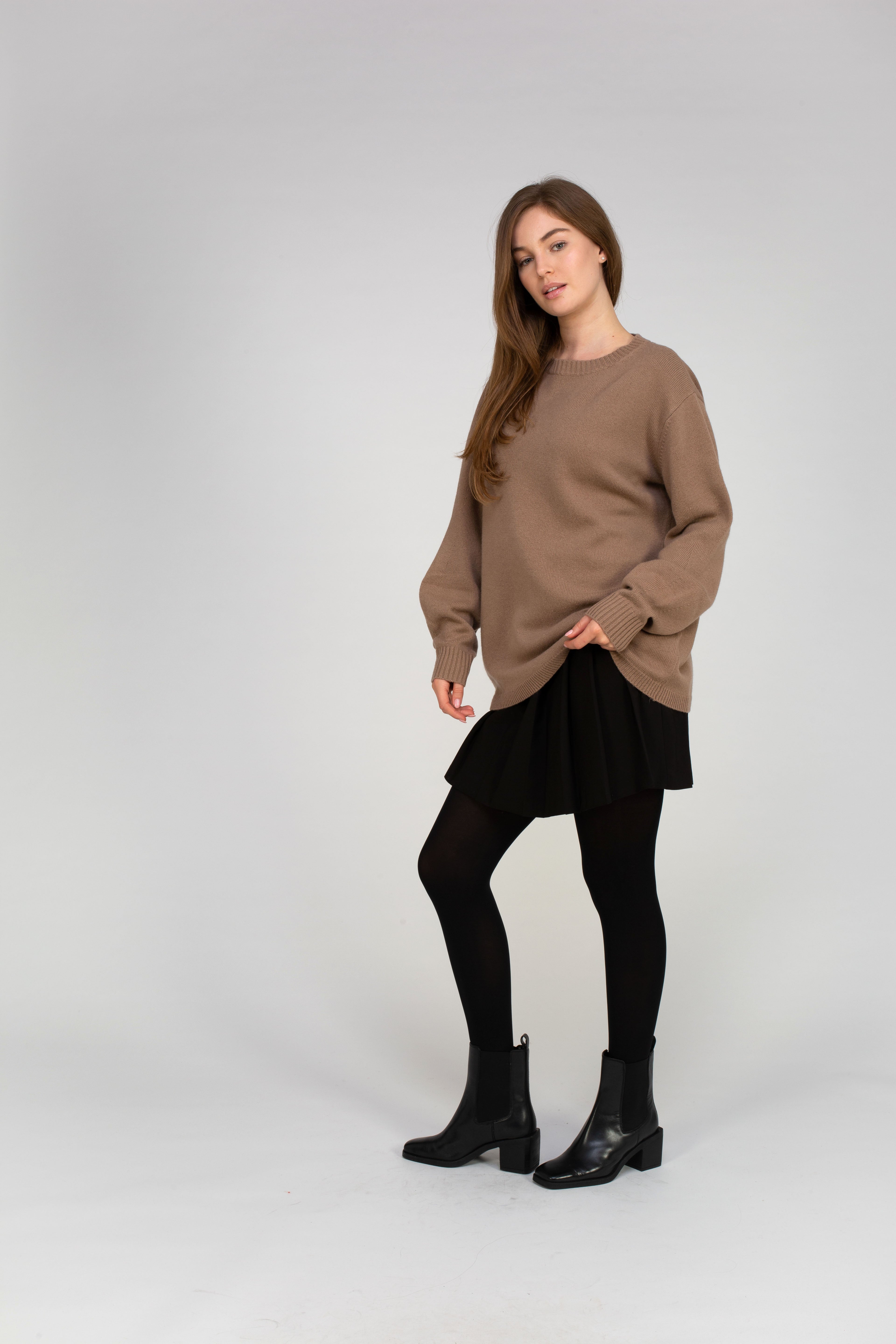 VAN KUKIL FASHIONED SLEEVE JUMPER