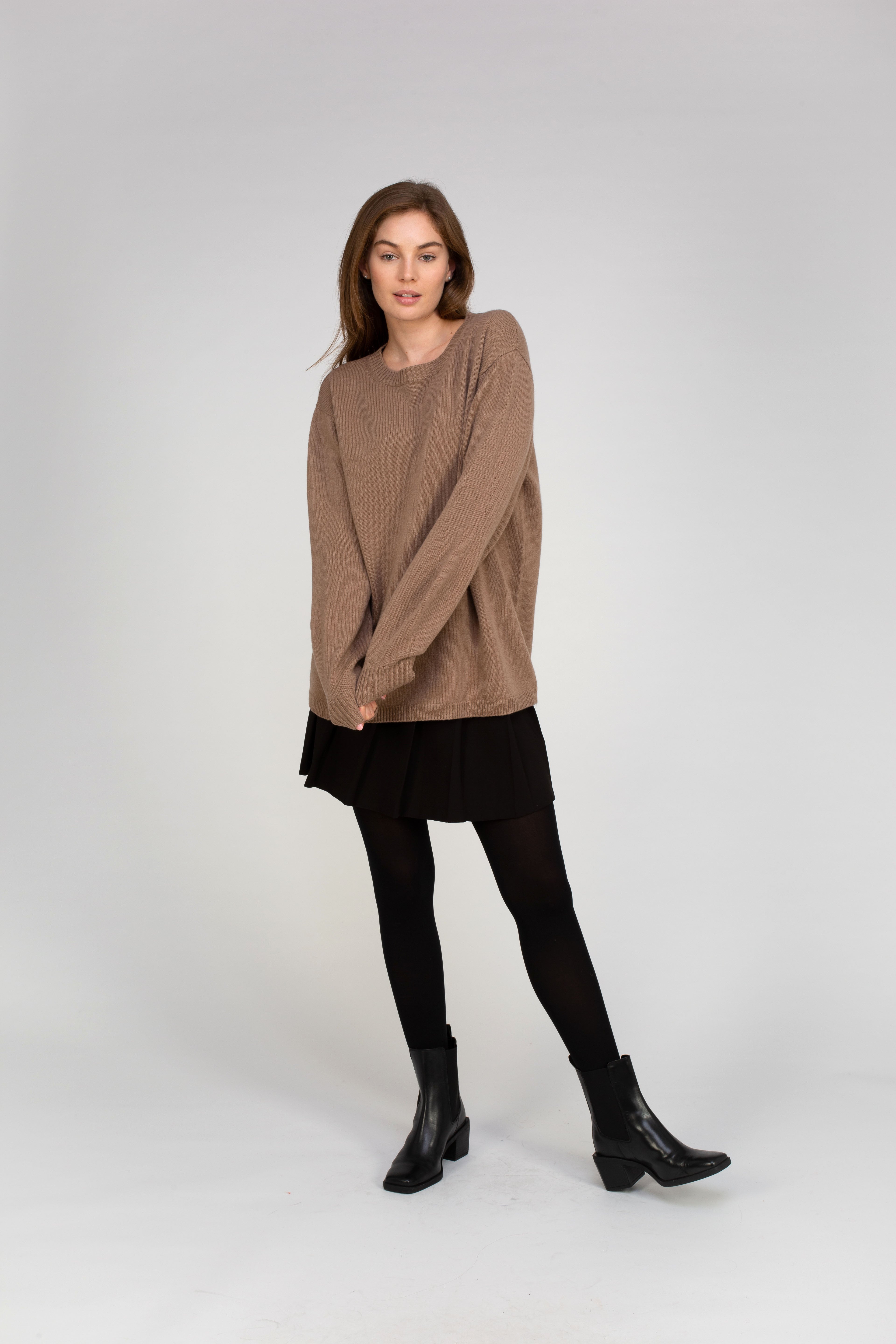 VAN KUKIL FASHIONED SLEEVE JUMPER