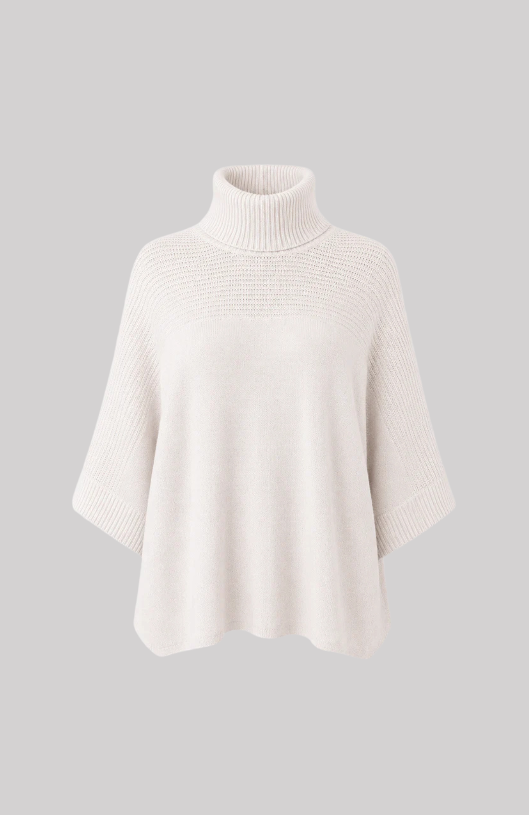 Cashmere Oversized Turtleneck Poncho